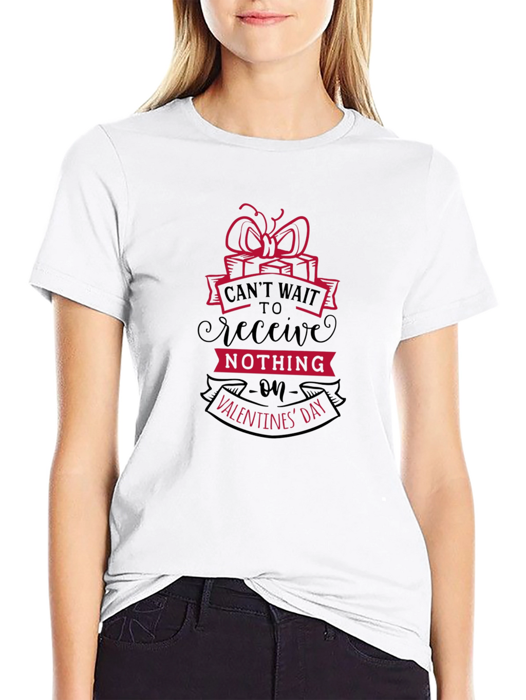 Funny Valentines Day T-Shirt: Cant Wait To Receive Nothing