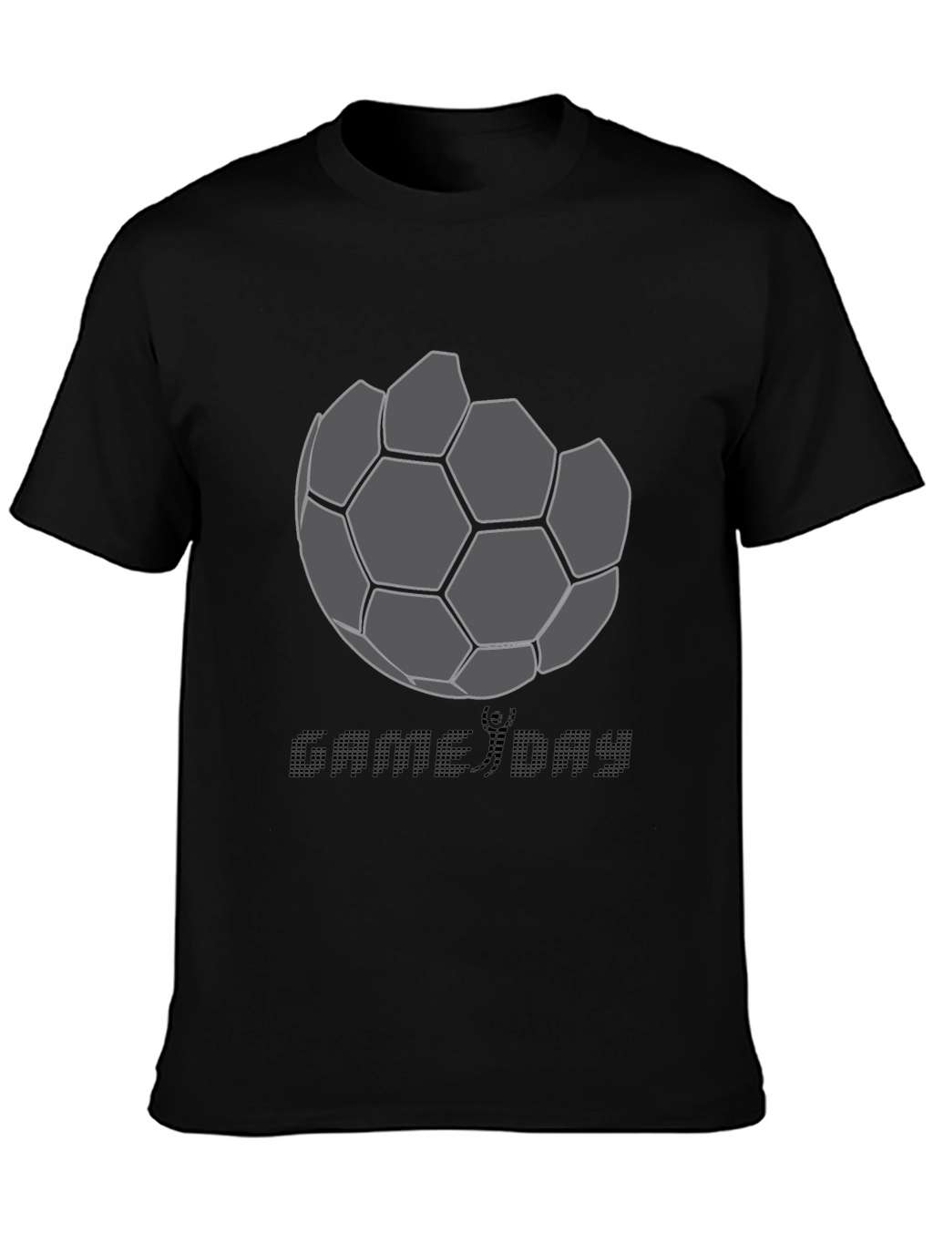 Game Day Soccer Graphic Tee - Black