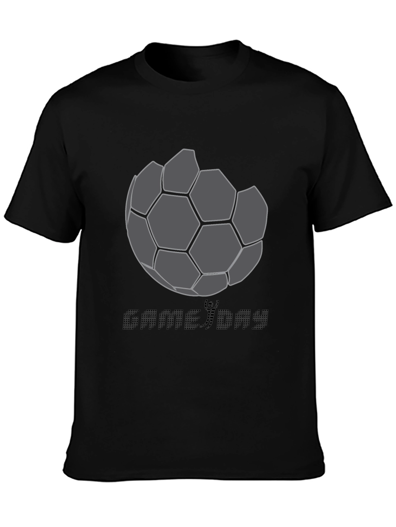 Game Day Soccer Graphic Tee - Black