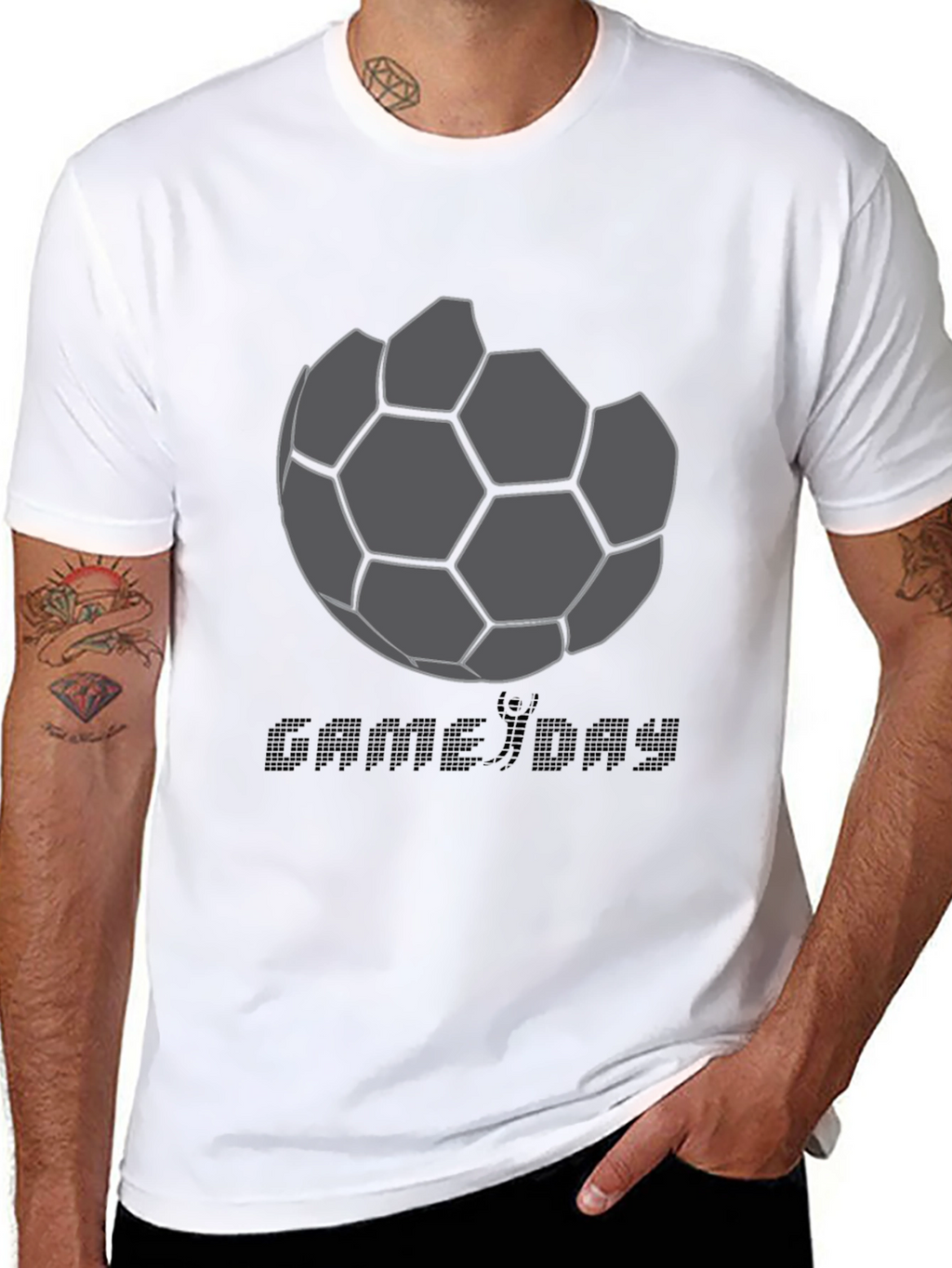 Game Day Soccer Graphic Tee - Black
