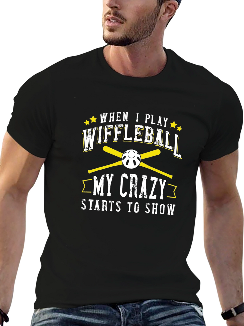 Wiffleball Crazy T-Shirt - Baseball Bats Tee