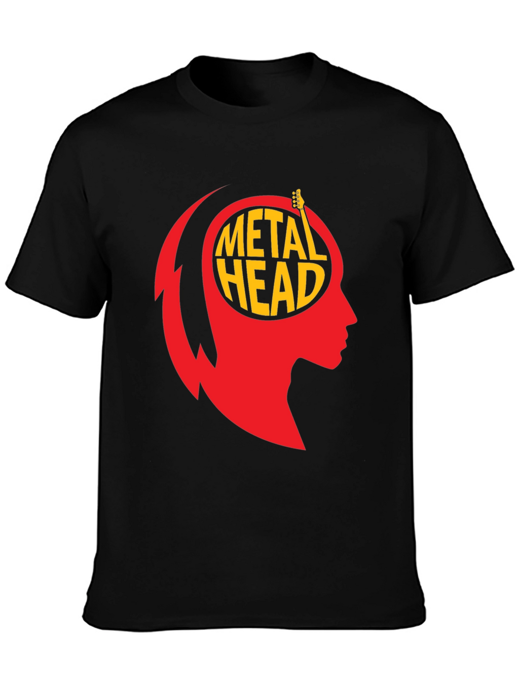 Metal Head Graphic Tee - Black T-Shirt