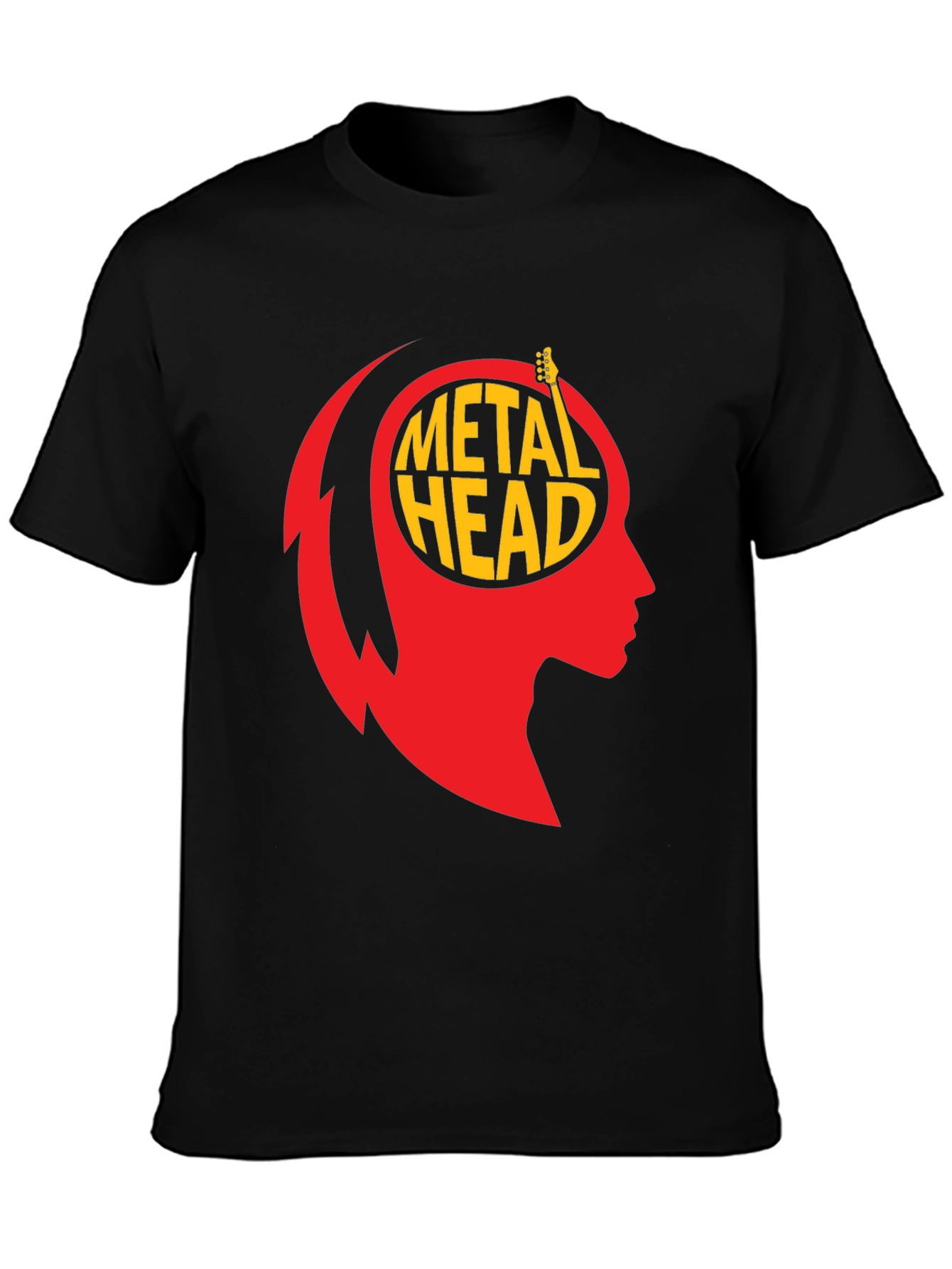Metal Head Graphic Tee - Black T-Shirt