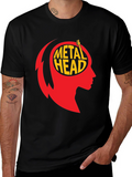 Metal Head Graphic Tee - Black T-Shirt