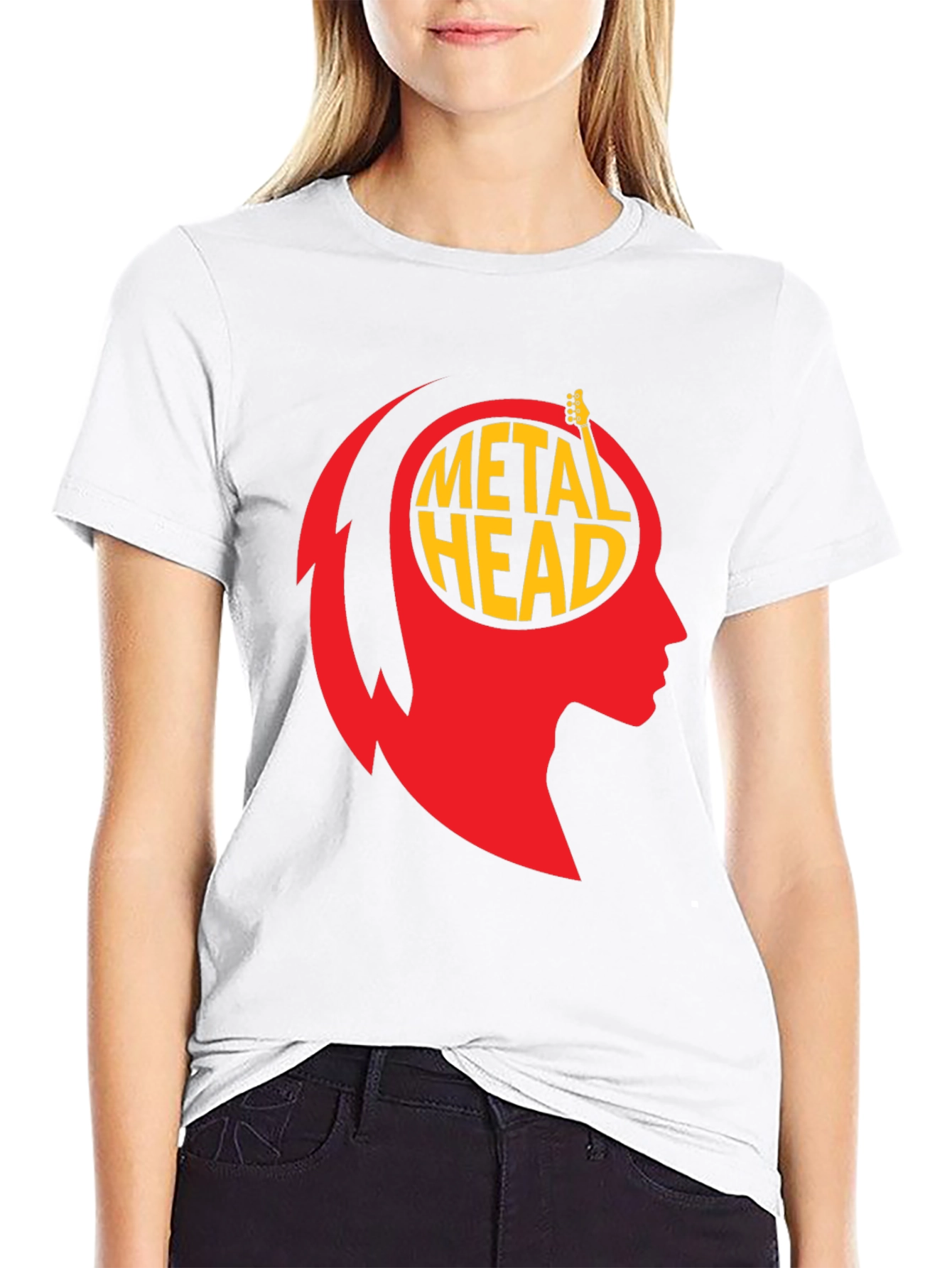 Metal Head Graphic Tee - Black T-Shirt