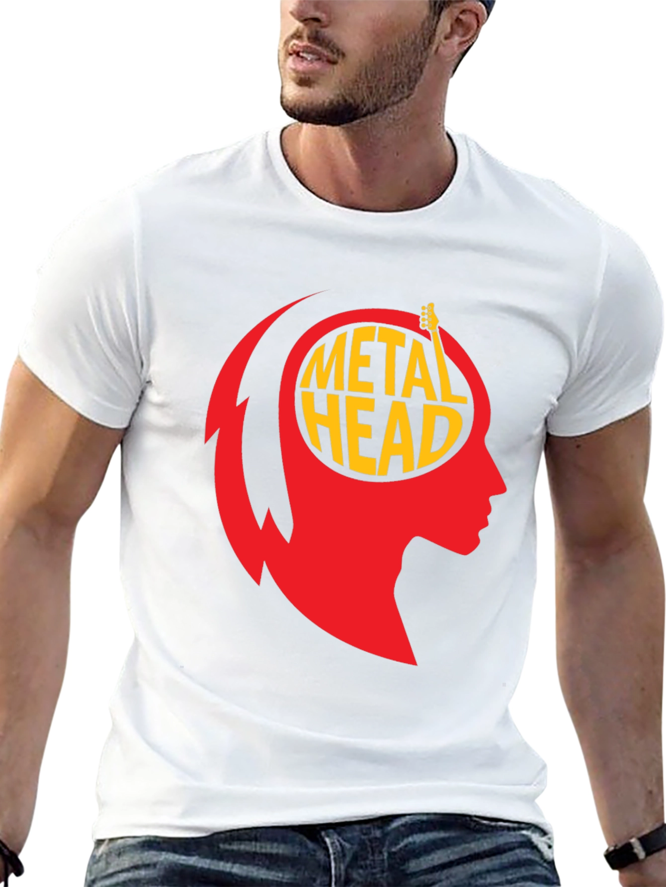 Metal Head Graphic Tee - Black T-Shirt