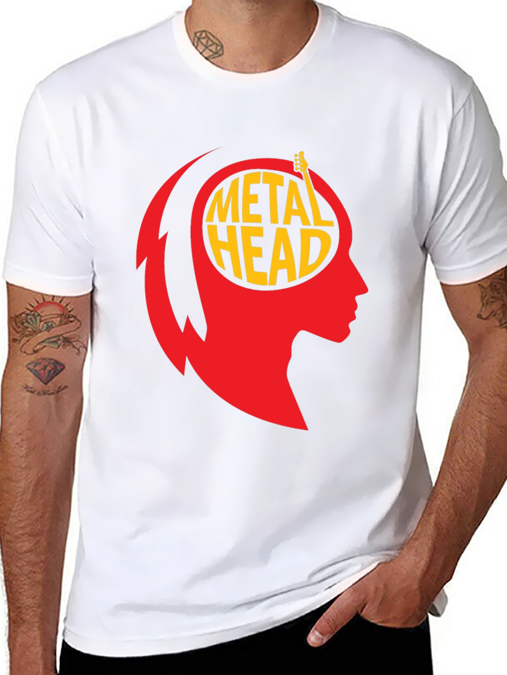 Metal Head Graphic Tee - Black T-Shirt