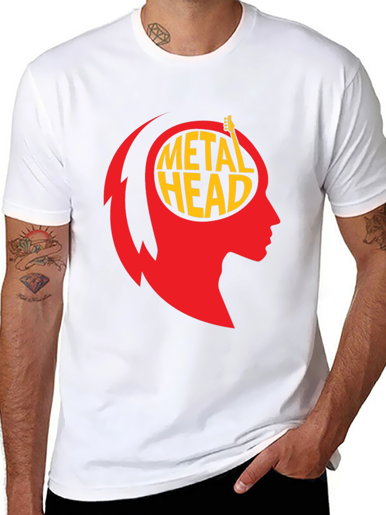 Metal Head Graphic Tee - Black T-Shirt