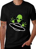 I Want to Believe Alien UFO Graphic T-Shirt