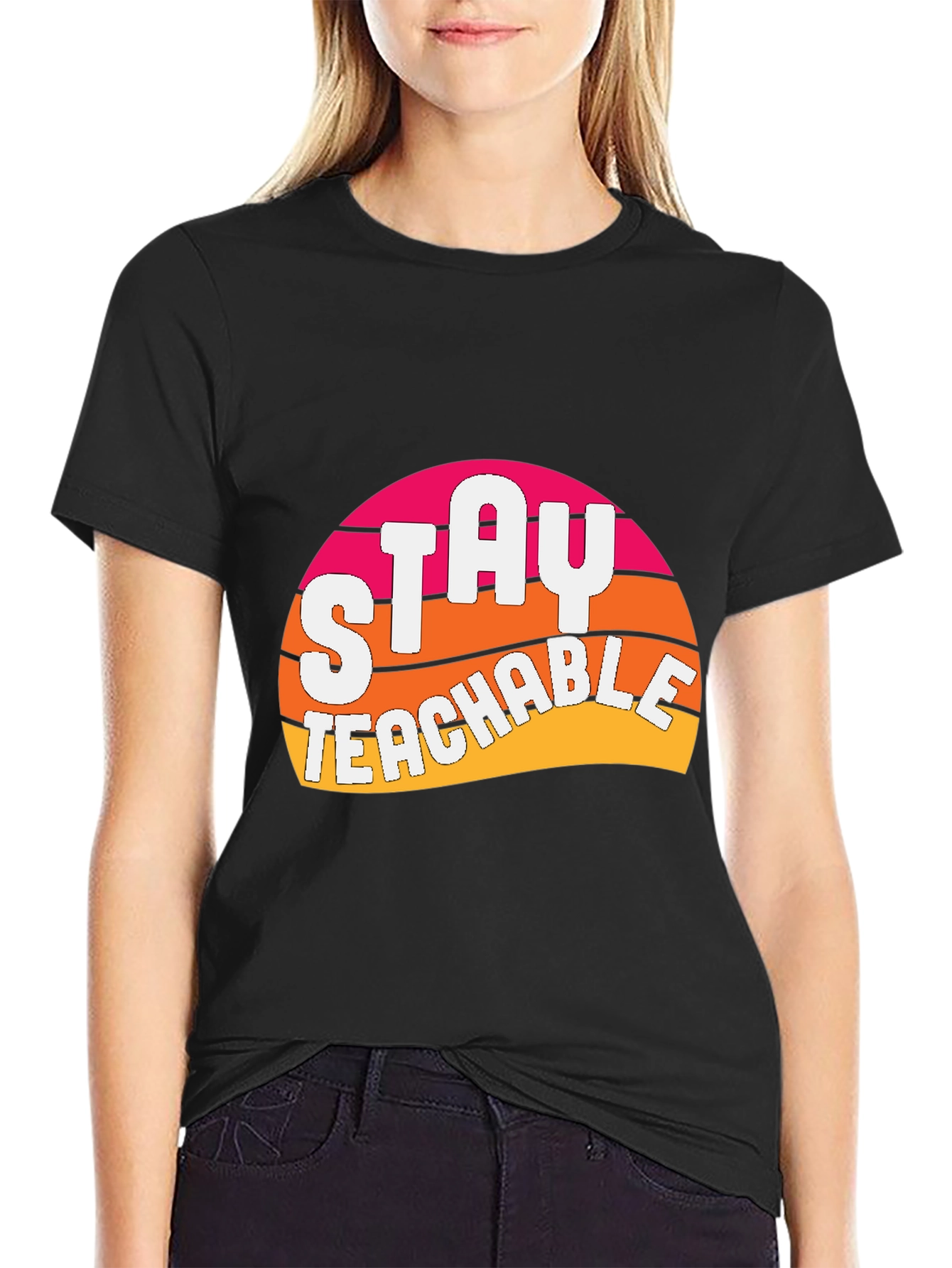 Stay Teachable Graphic T-Shirt - Retro Design