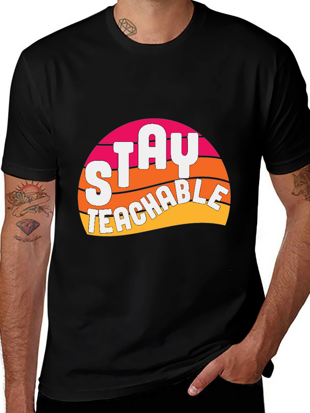 Stay Teachable Graphic T-Shirt - Retro Design
