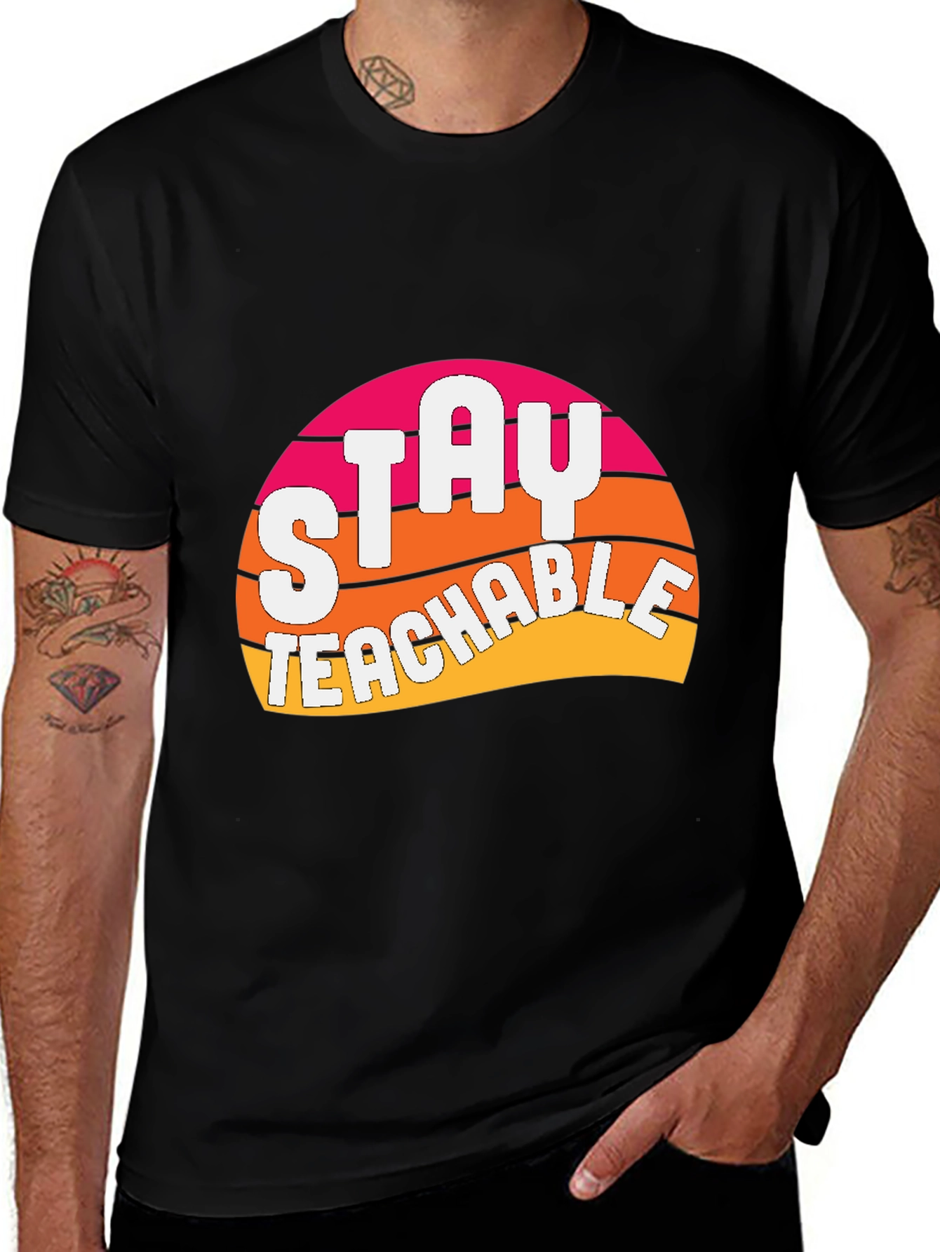 Stay Teachable Graphic T-Shirt - Retro Design