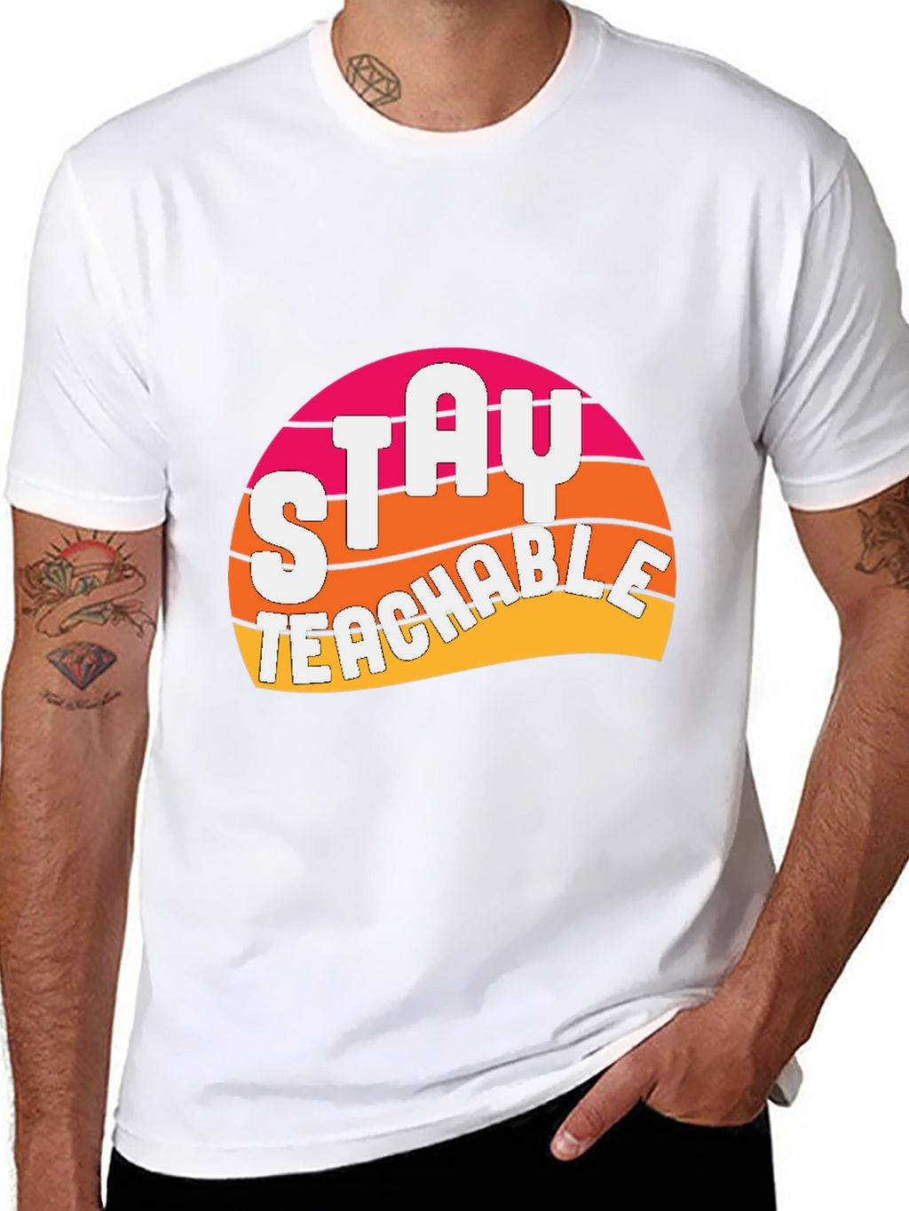 Stay Teachable Graphic T-Shirt - Retro Design