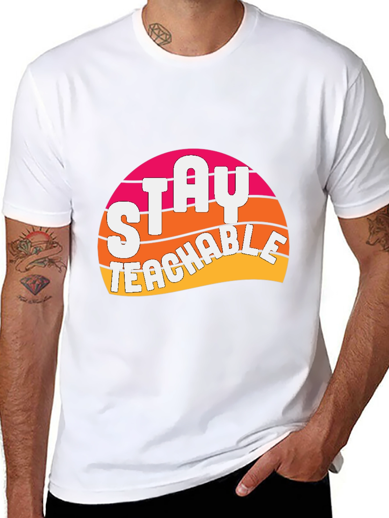 Stay Teachable Graphic T-Shirt - Retro Design