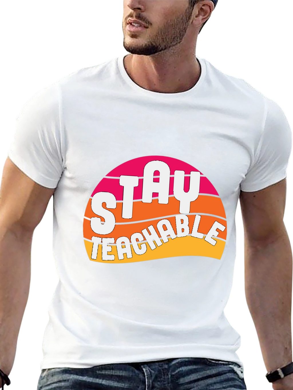 Stay Teachable Graphic T-Shirt - Retro Design
