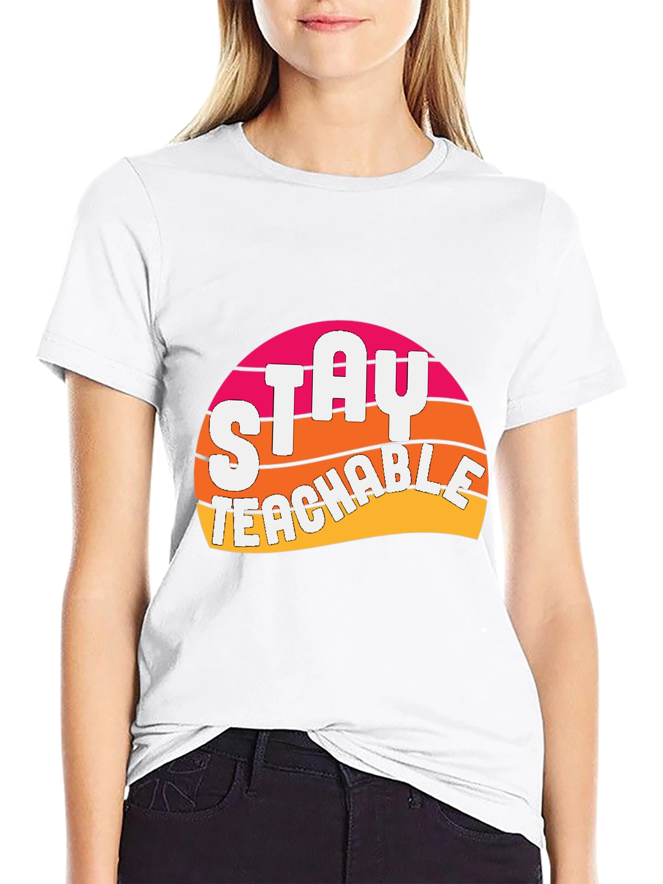Stay Teachable Graphic T-Shirt - Retro Design