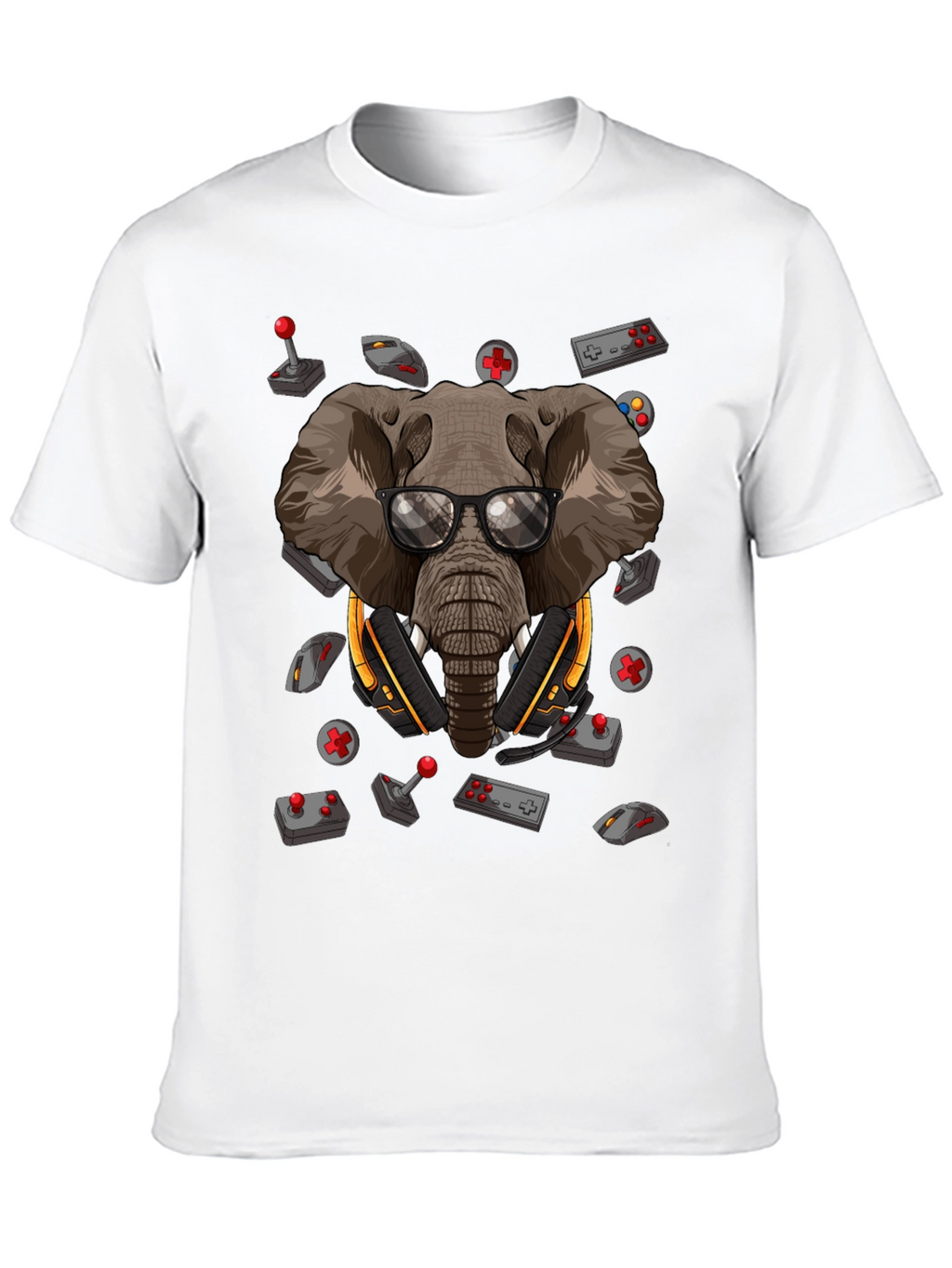 Gamer Elephant Graphic Tee