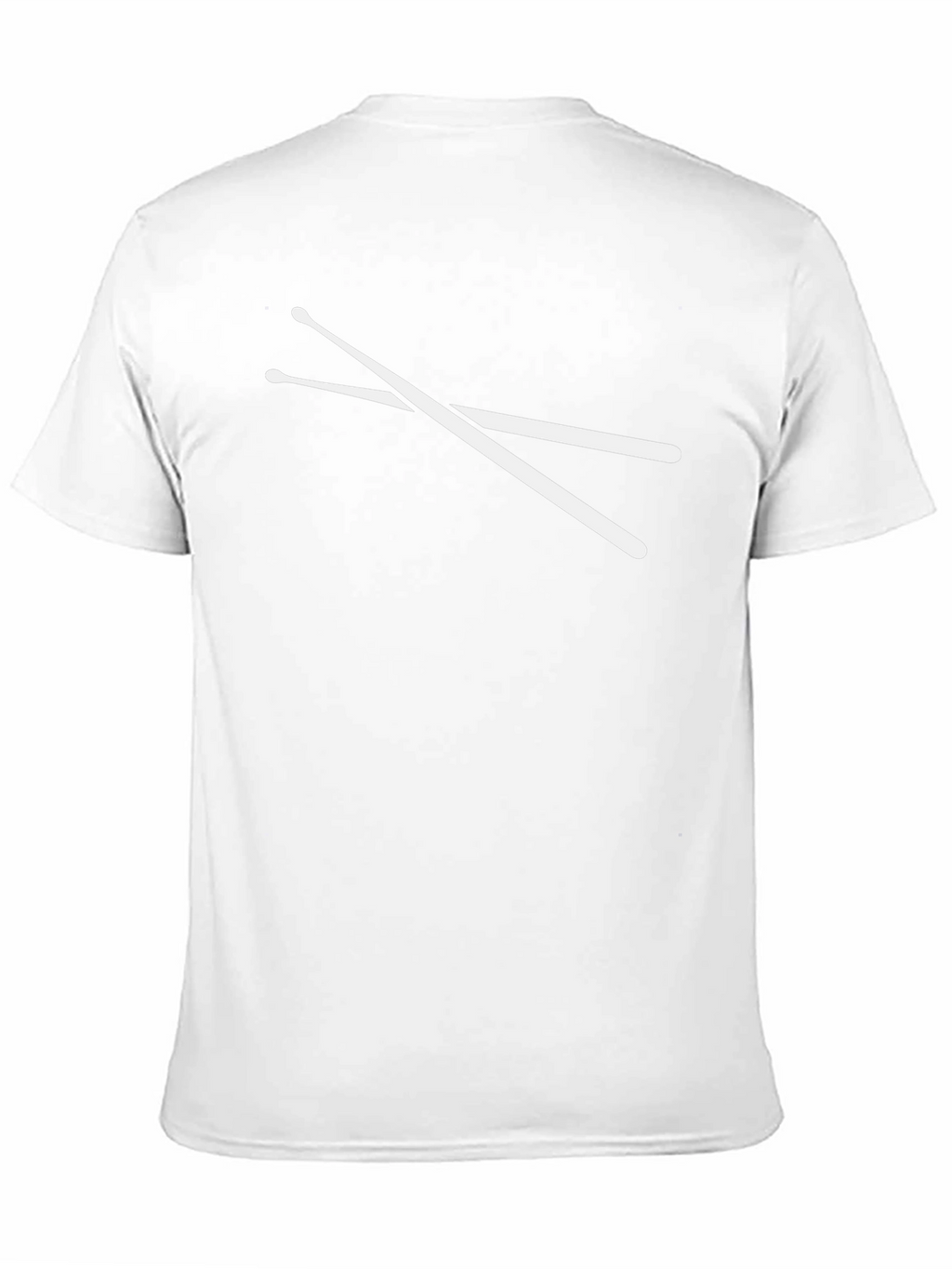 Drummers Tee: Crossed Drumsticks Black Cotton T-Shirt