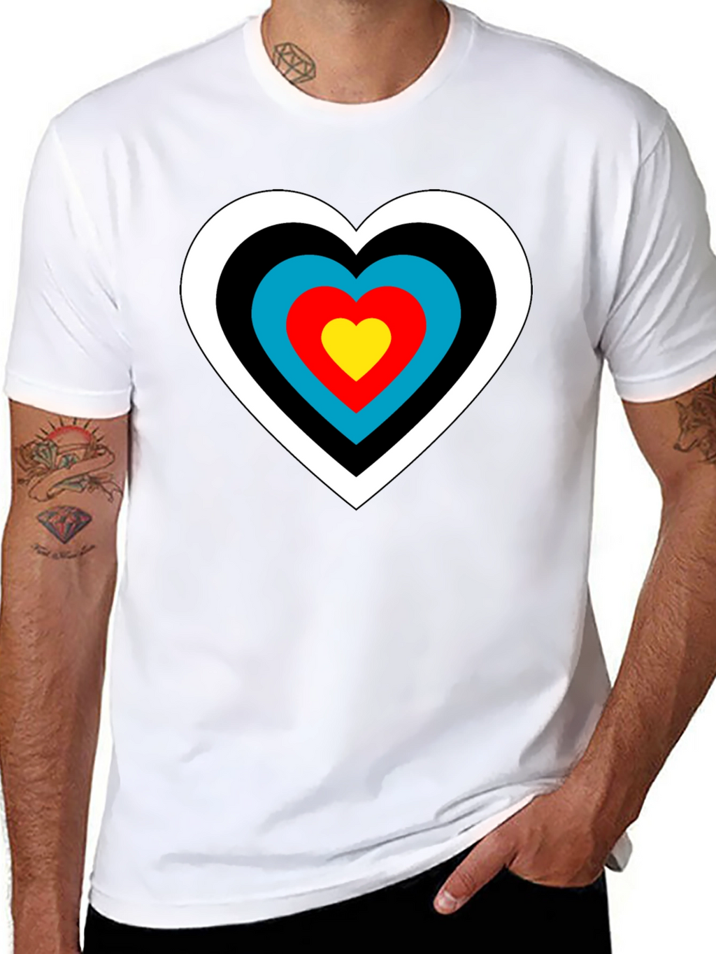 Heart Target T-Shirt - Archery Love Tee