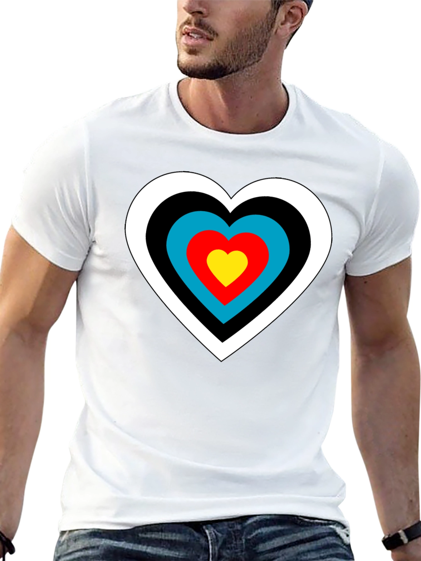 Heart Target T-Shirt - Archery Love Tee