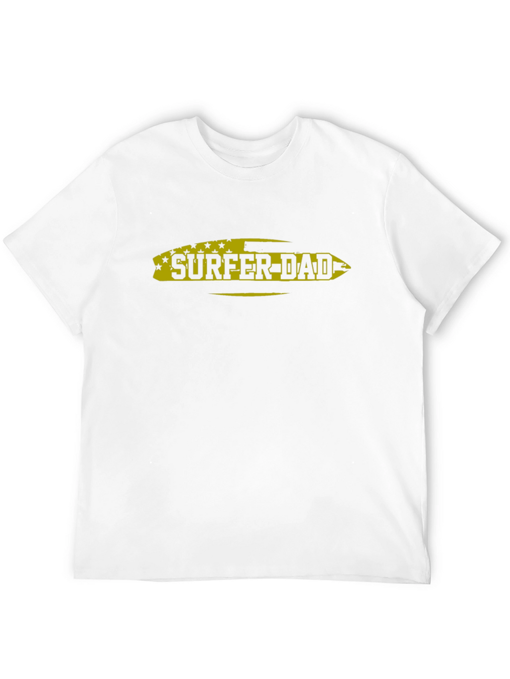 Surfer Dad Black Graphic T-Shirt