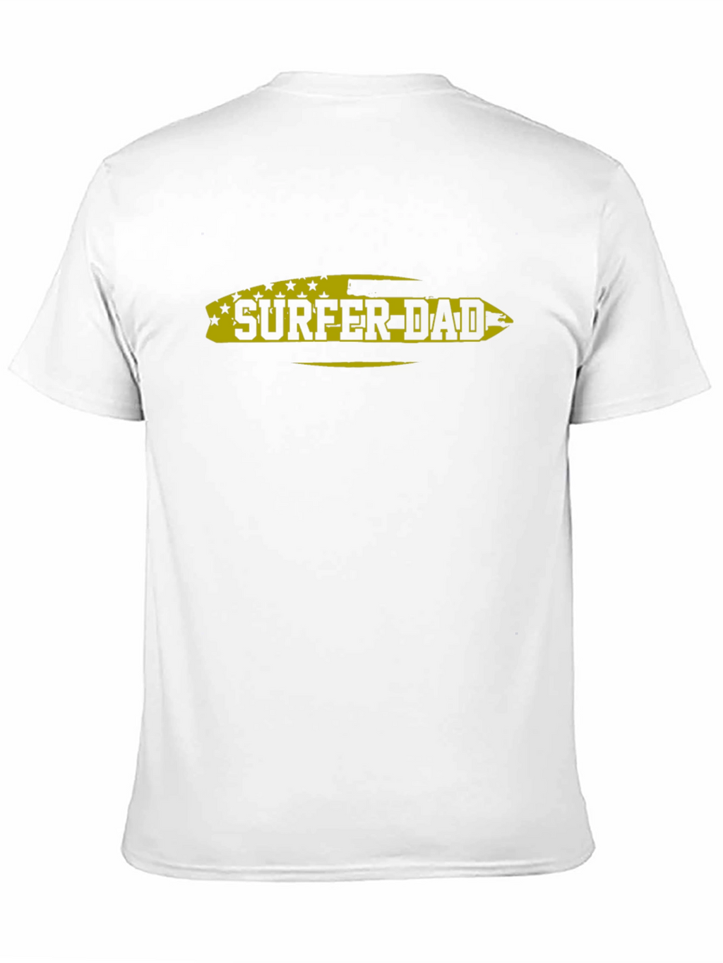 Surfer Dad Black Graphic T-Shirt