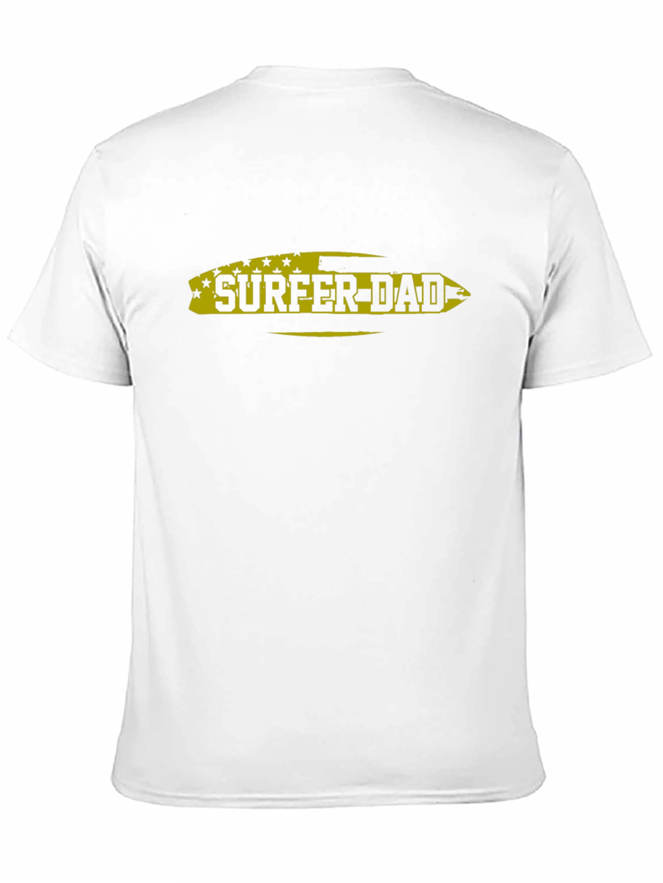 Surfer Dad Black Graphic T-Shirt