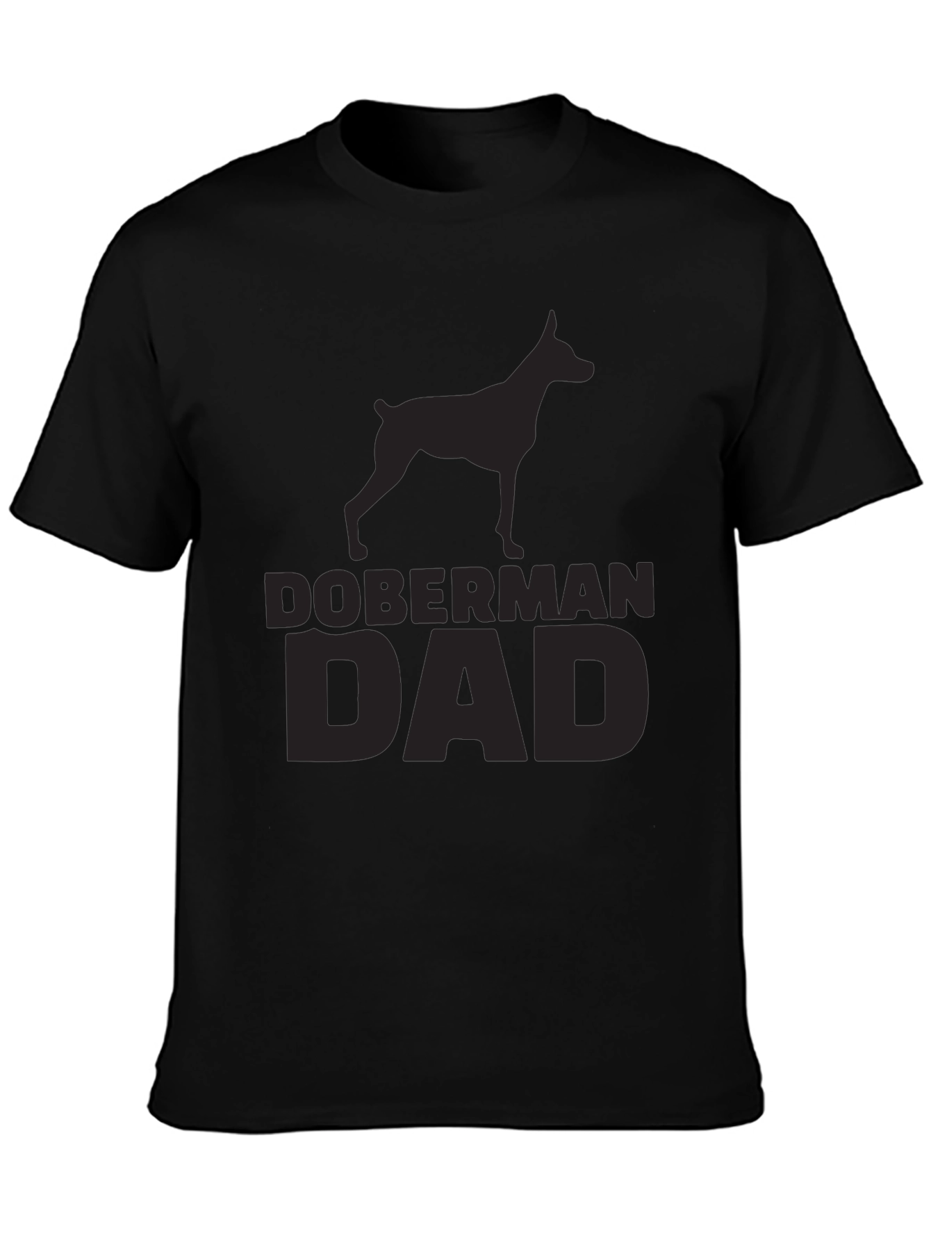 Doberman Dad Black T-Shirt - Dog Lover Gift