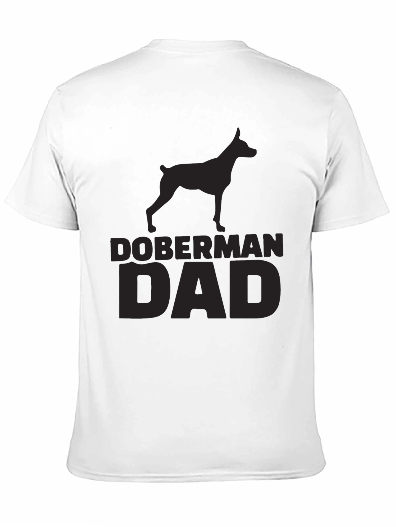 Doberman Dad Black T-Shirt - Dog Lover Gift