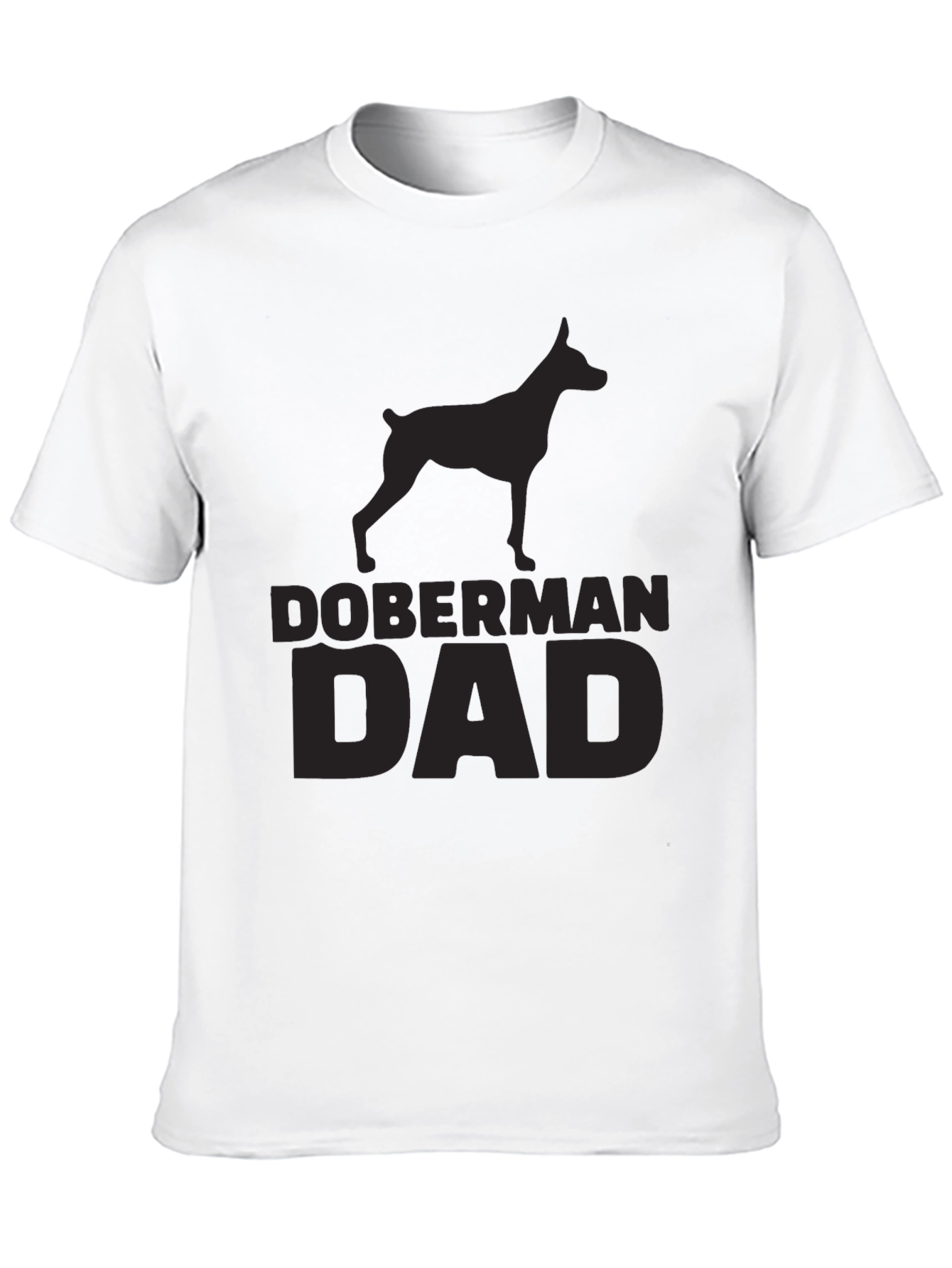 Doberman Dad Black T-Shirt - Dog Lover Gift