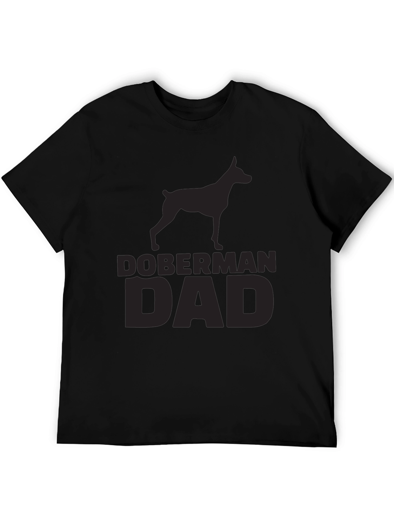 Doberman Dad Black T-Shirt - Dog Lover Gift