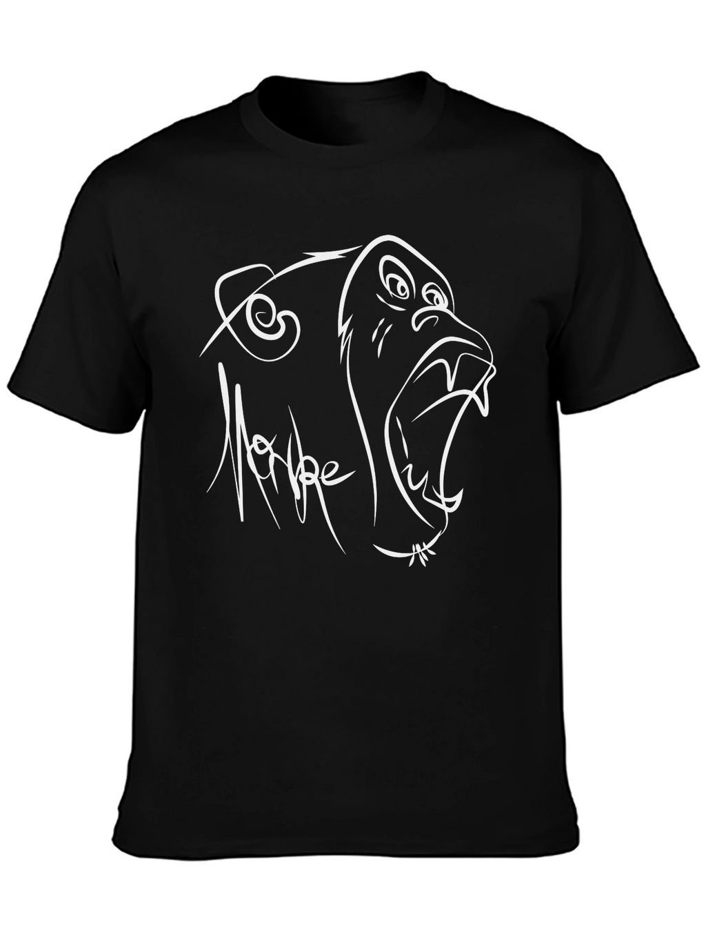 Cool Monkey Graphic Black T-Shirt