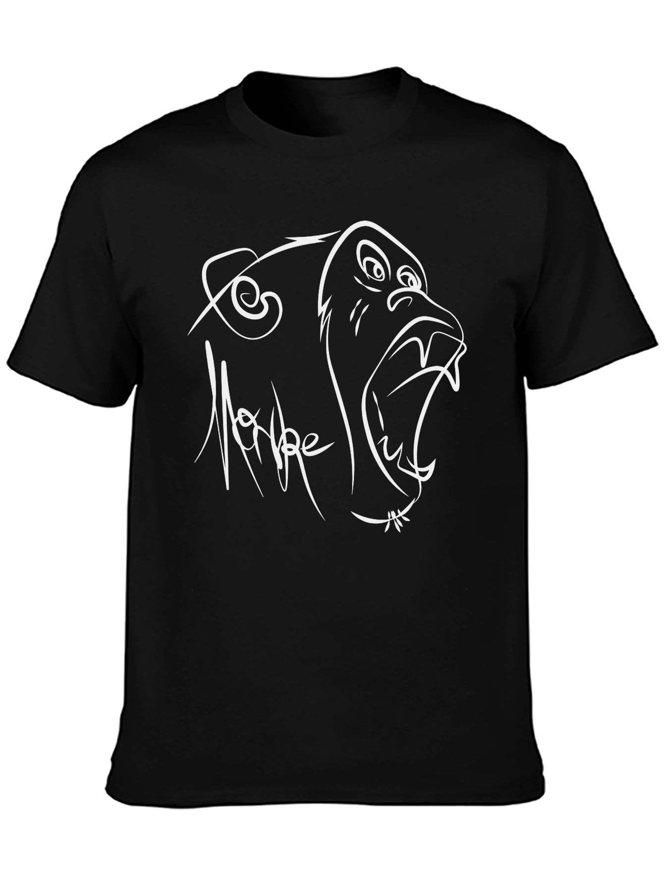 Cool Monkey Graphic Black T-Shirt