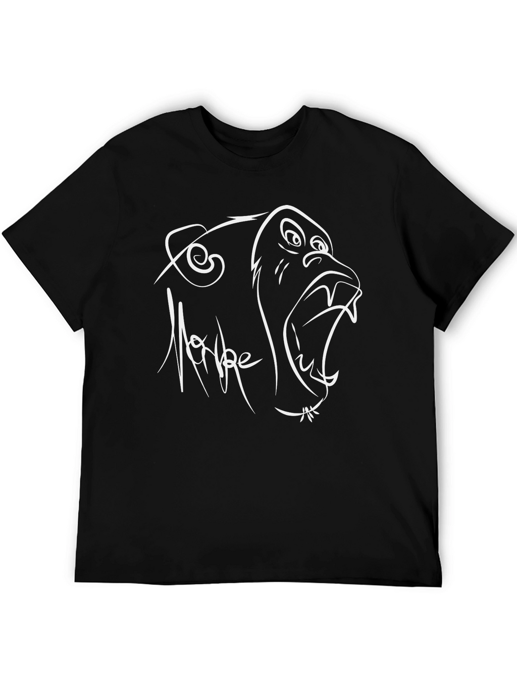 Cool Monkey Graphic Black T-Shirt
