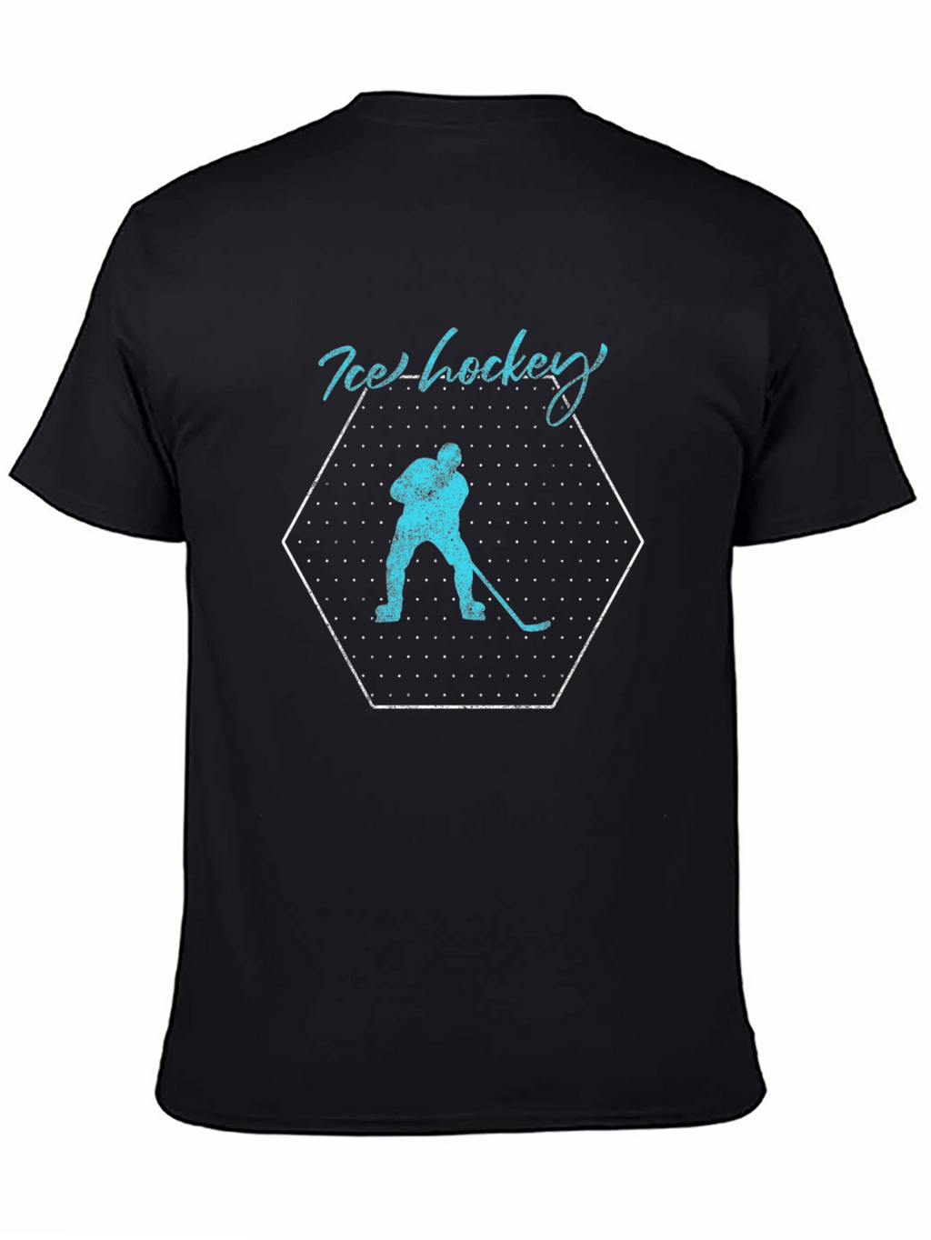 Ice Hockey Graphic Tee - Black