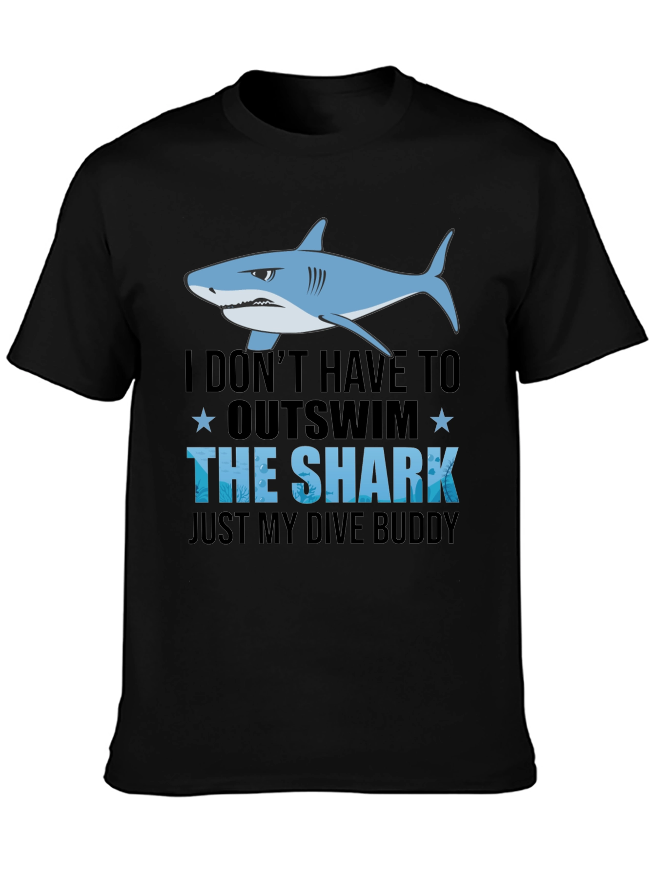 Outswim the Shark Dive Buddy T-Shirt