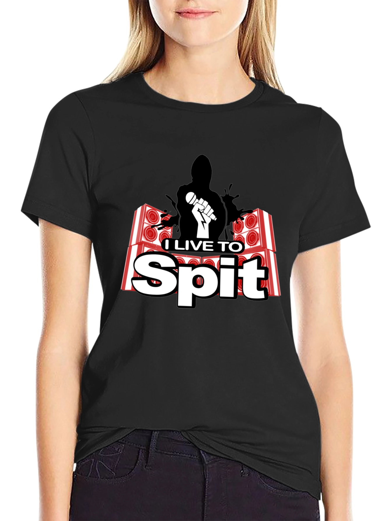 I Live To Spit Graphic T-Shirt