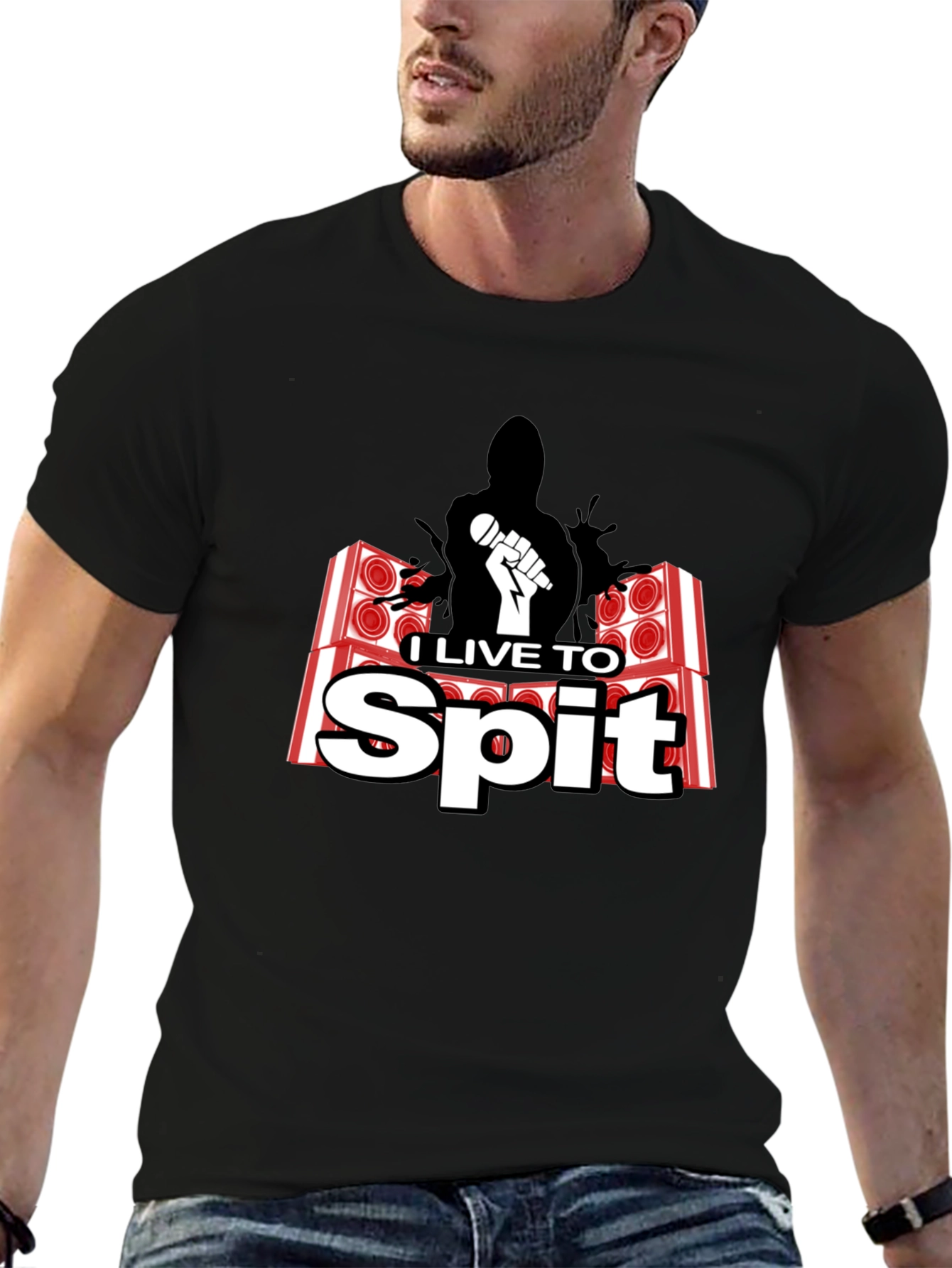 I Live To Spit Graphic T-Shirt