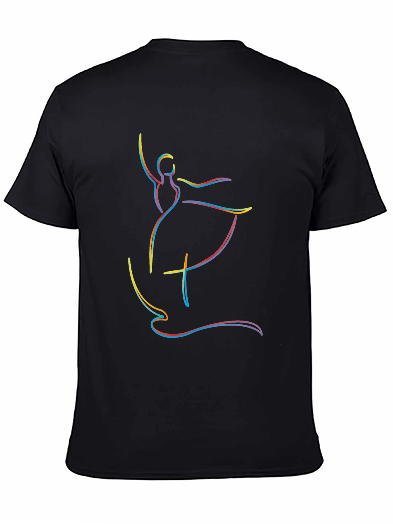Colorful Ballerina Graphic T-Shirt