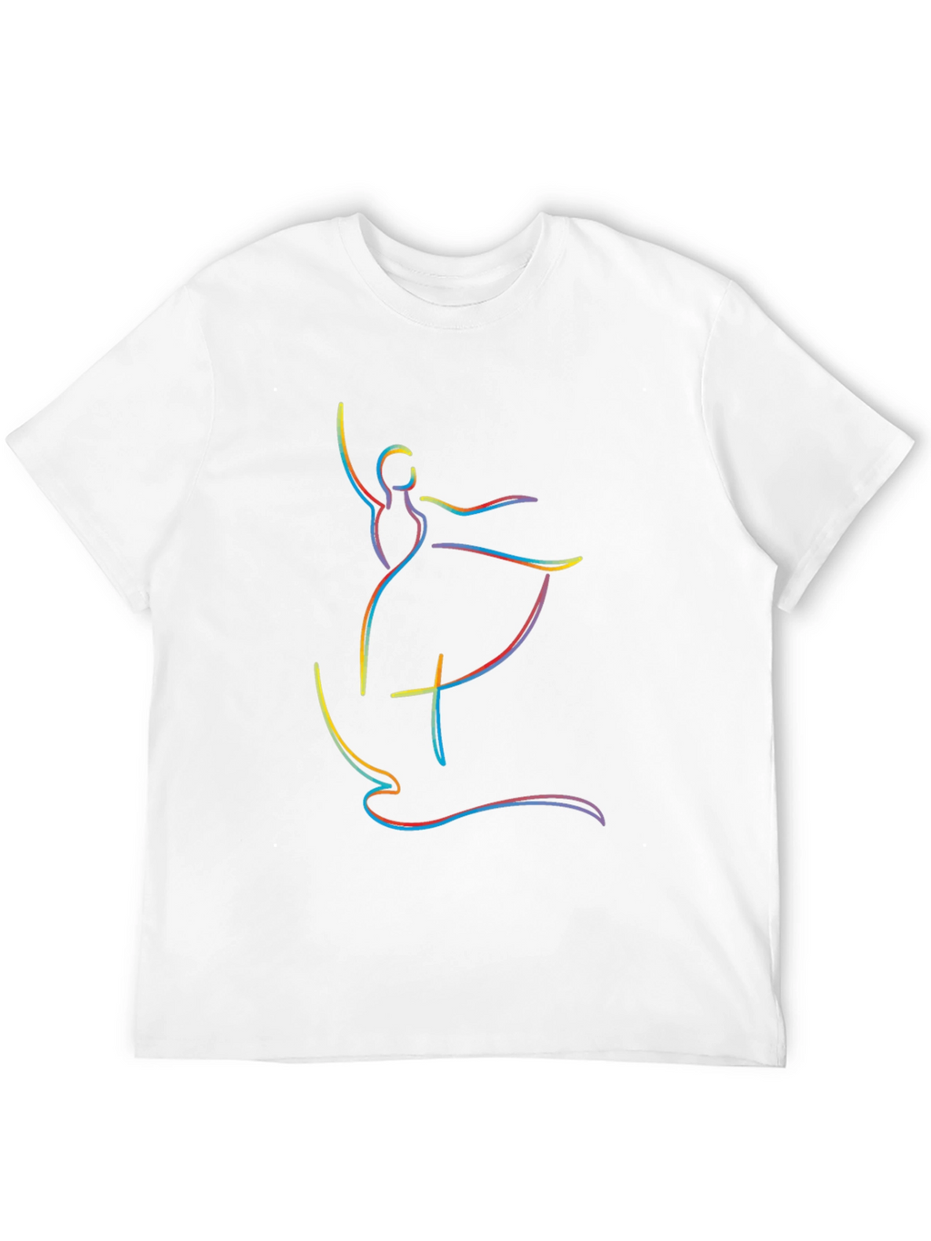 Colorful Ballerina Graphic T-Shirt