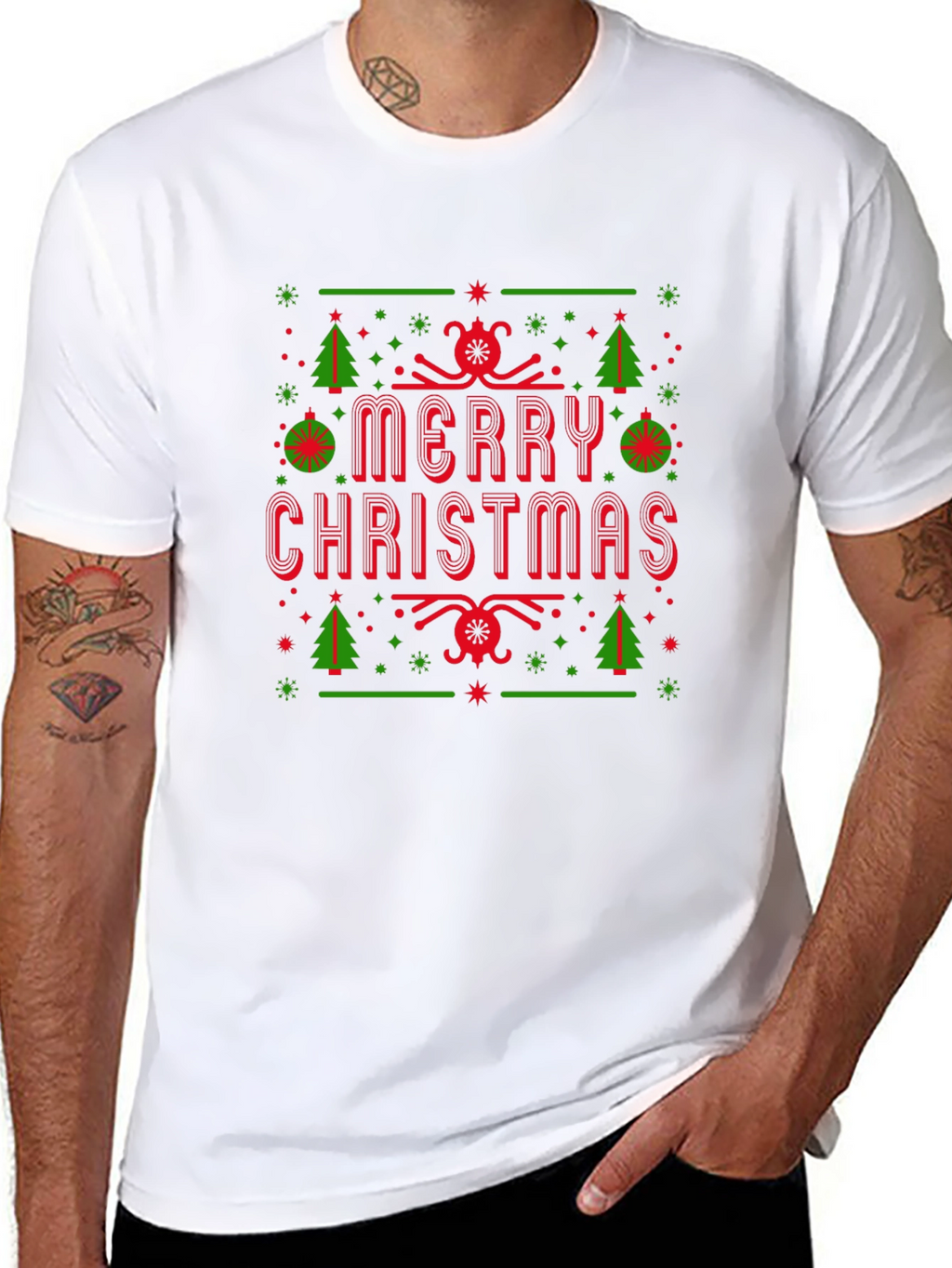 Merry Christmas Holiday Graphic Tee