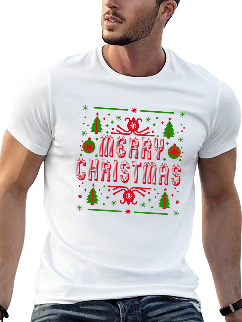 Merry Christmas Holiday Graphic Tee