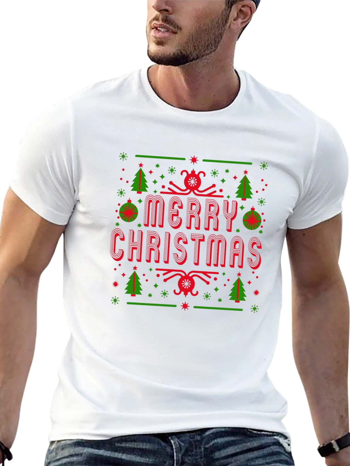 Merry Christmas Holiday Graphic Tee
