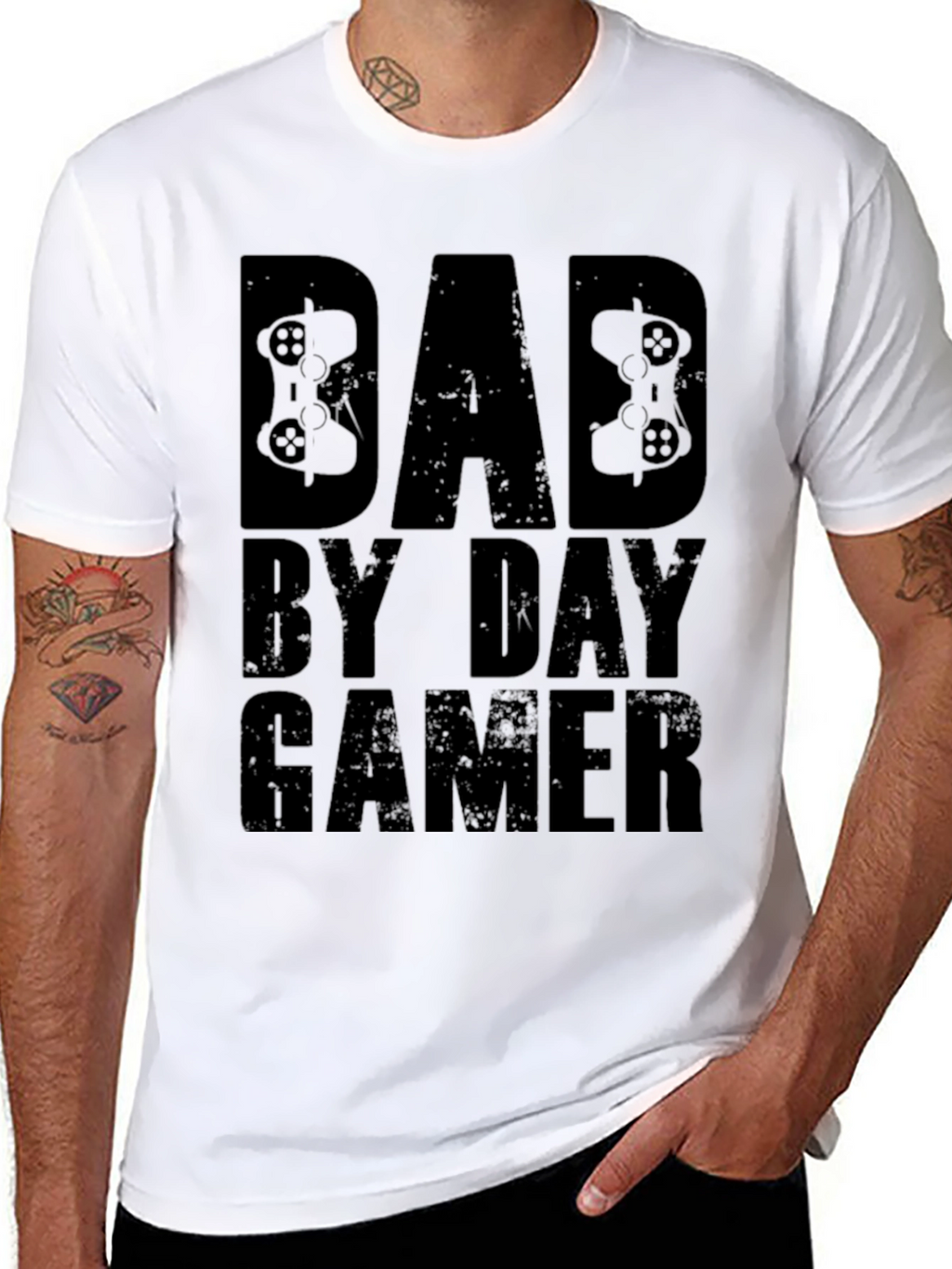 Dad By Day Gamer T-Shirt - Black