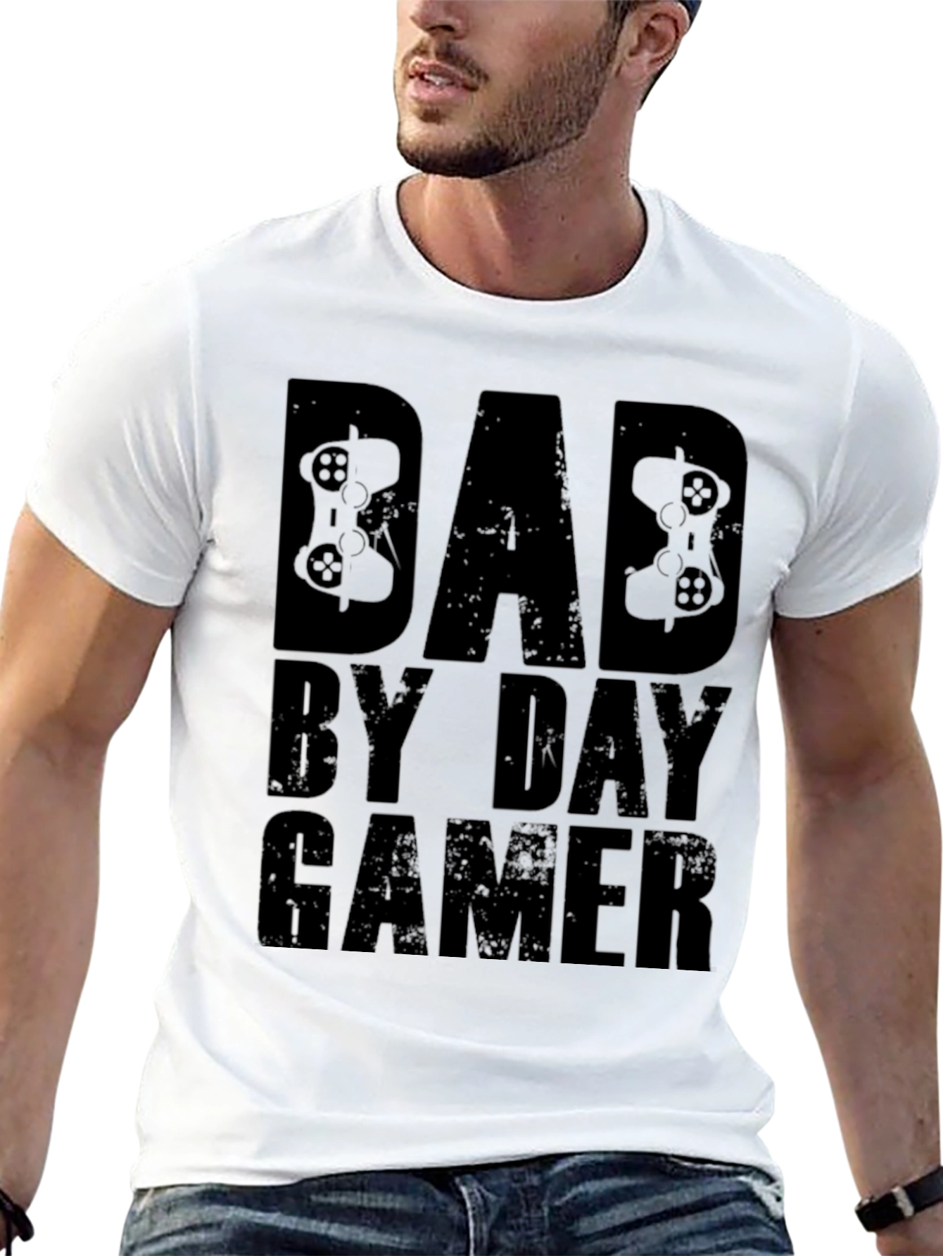 Dad By Day Gamer T-Shirt - Black