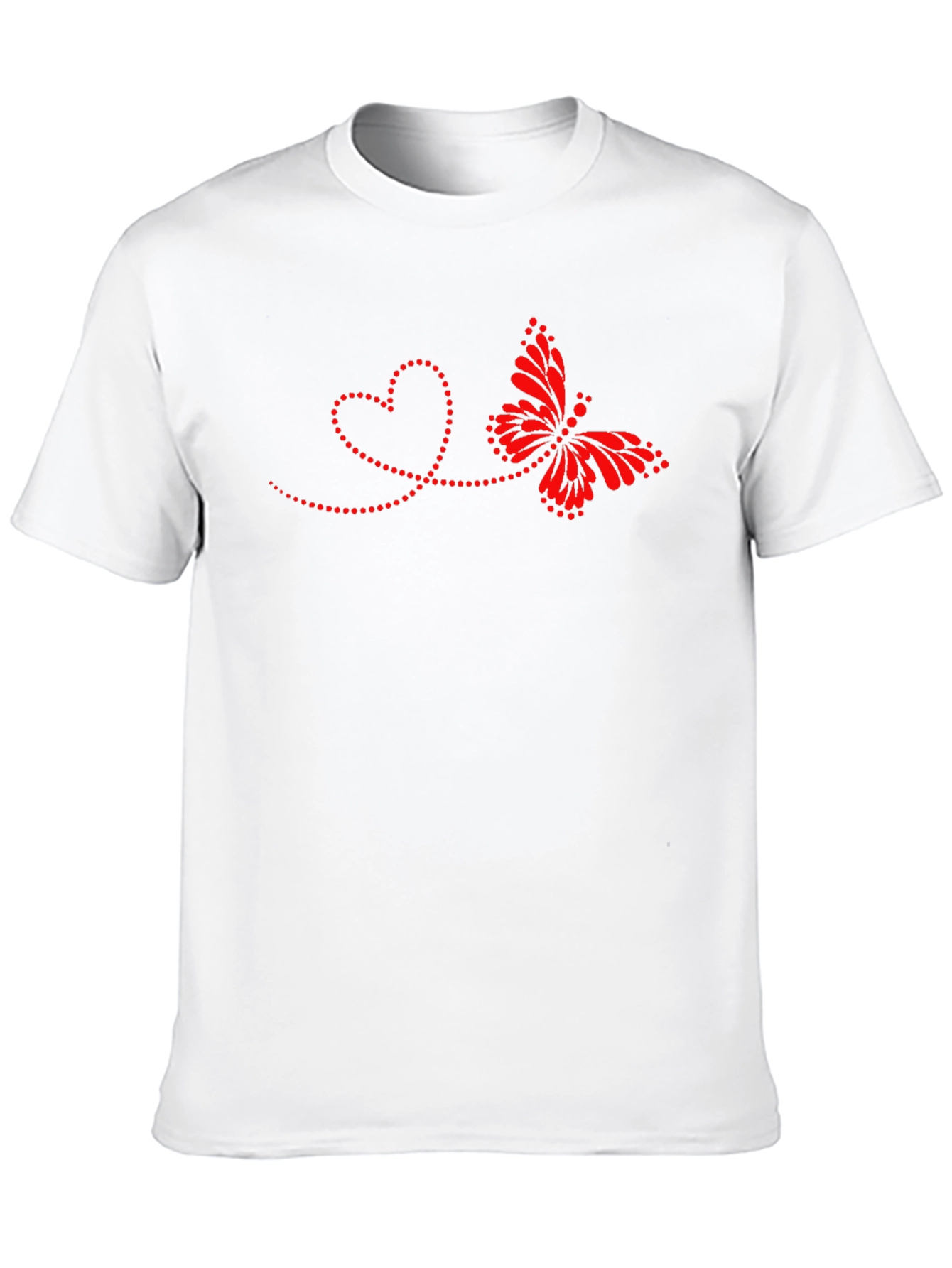 Heart & Butterfly Graphic Tee - Mens Black T-Shirt