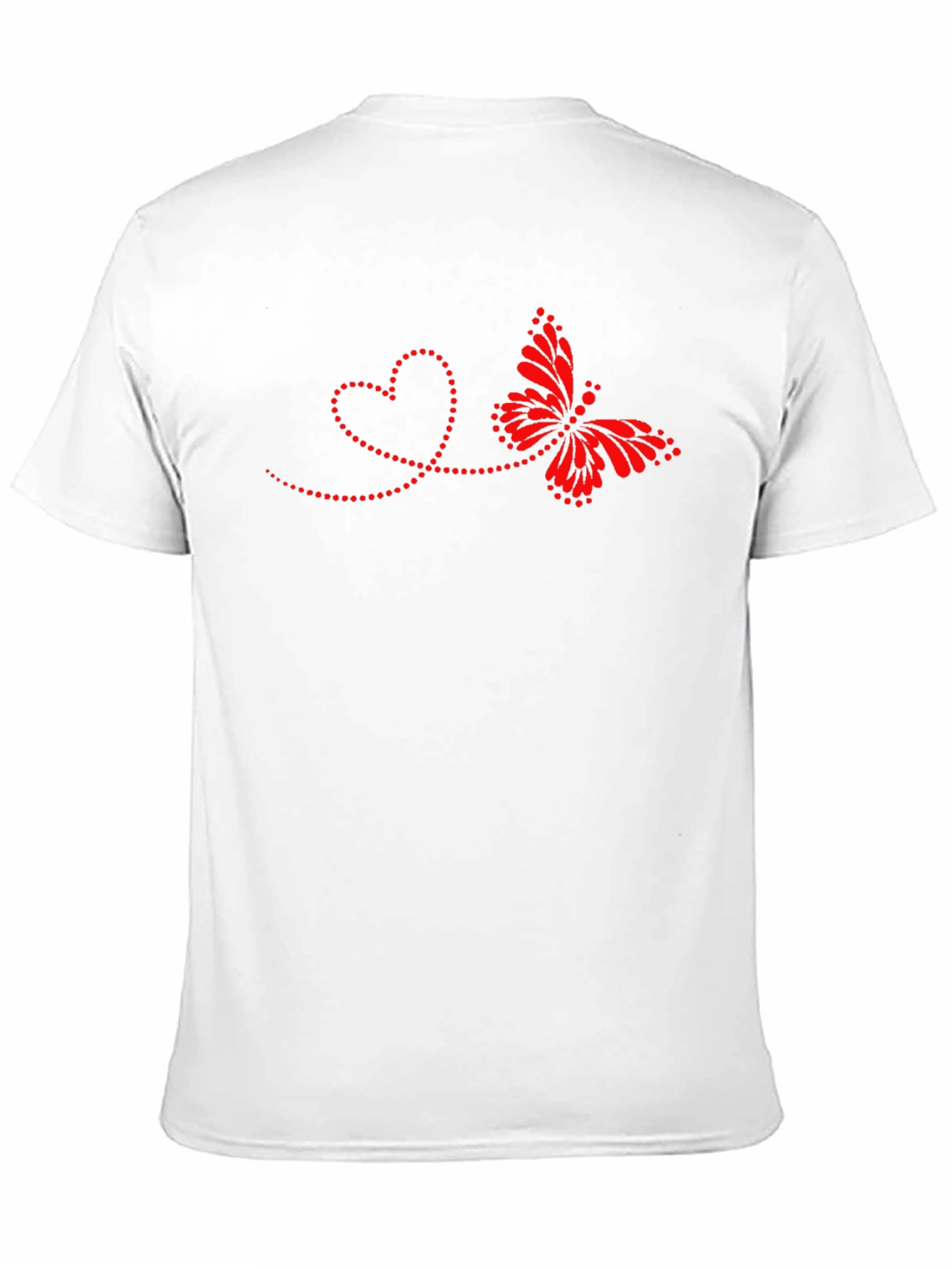 Heart & Butterfly Graphic Tee - Mens Black T-Shirt