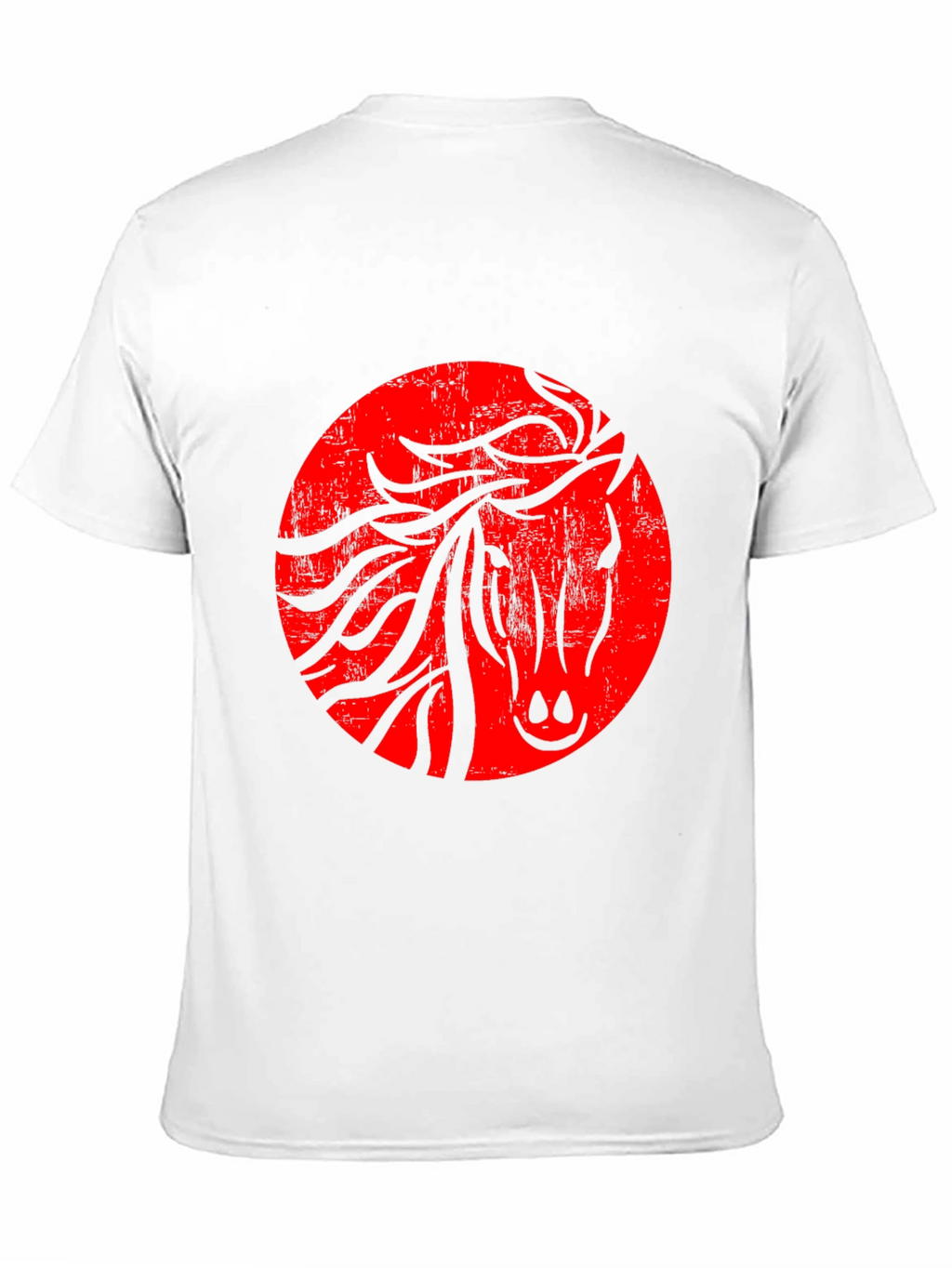 Red Horse Silhouette Graphic T-Shirt