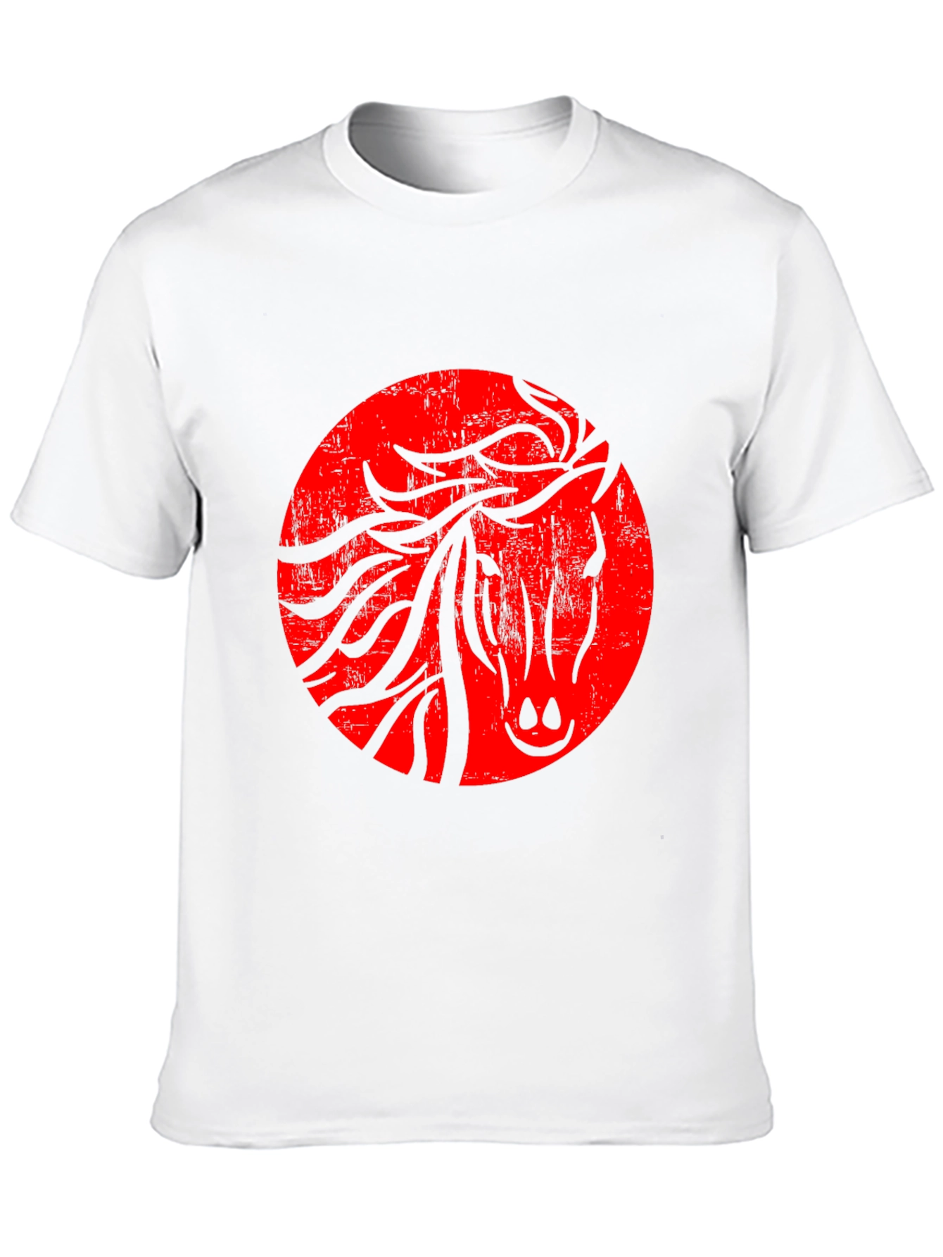 Red Horse Silhouette Graphic T-Shirt