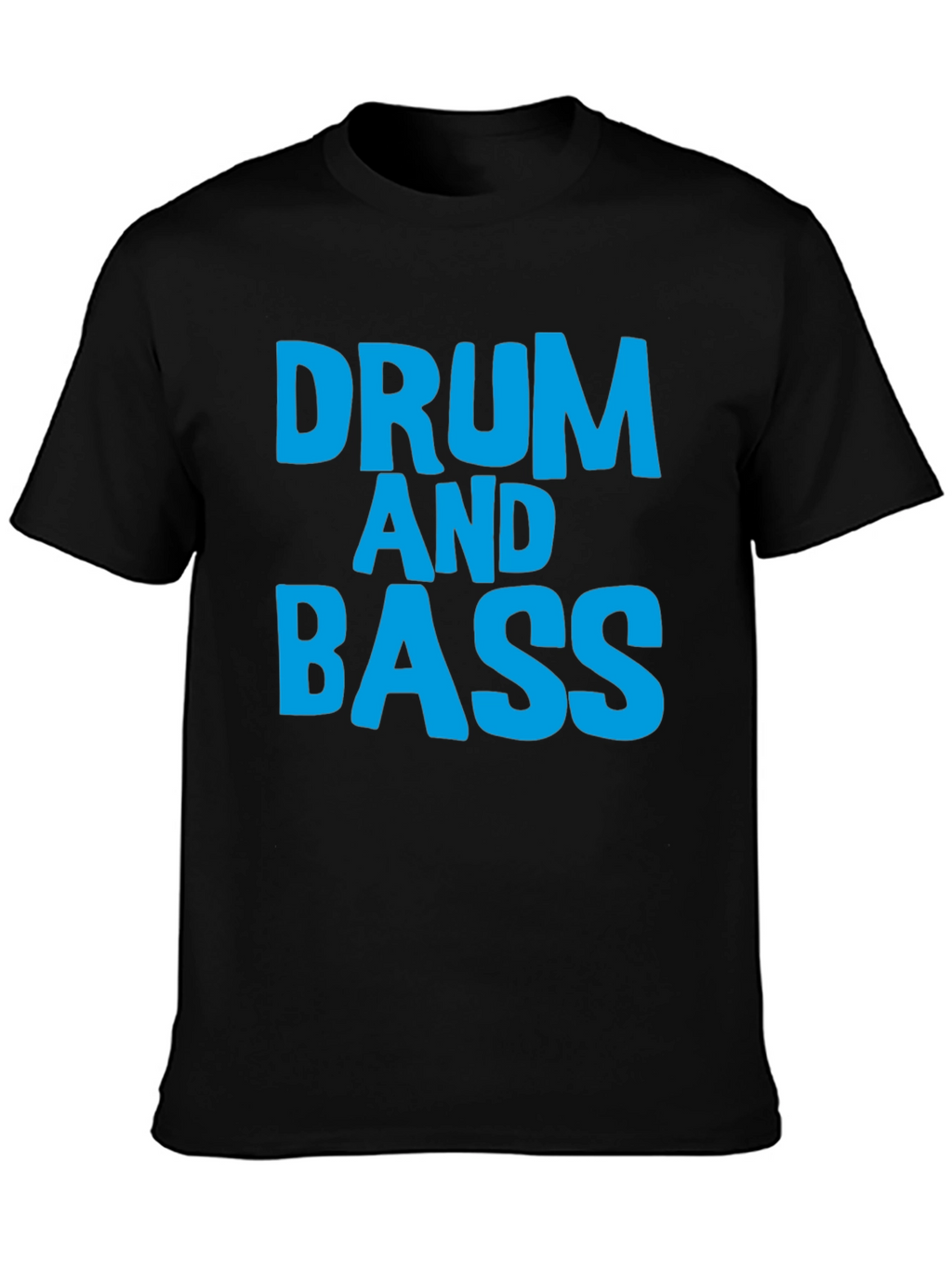 Drum and Bass T-Shirt Black Cotton Music Tee